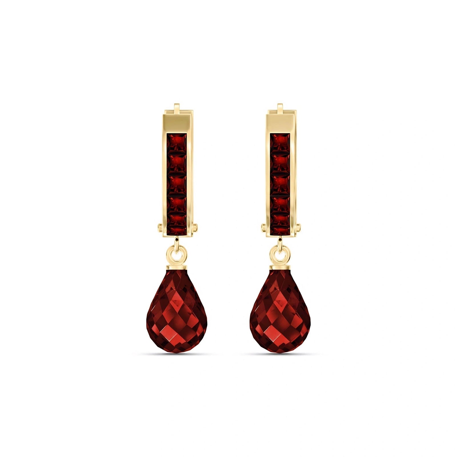 Yellow Gold Garnet — Mariaadriana