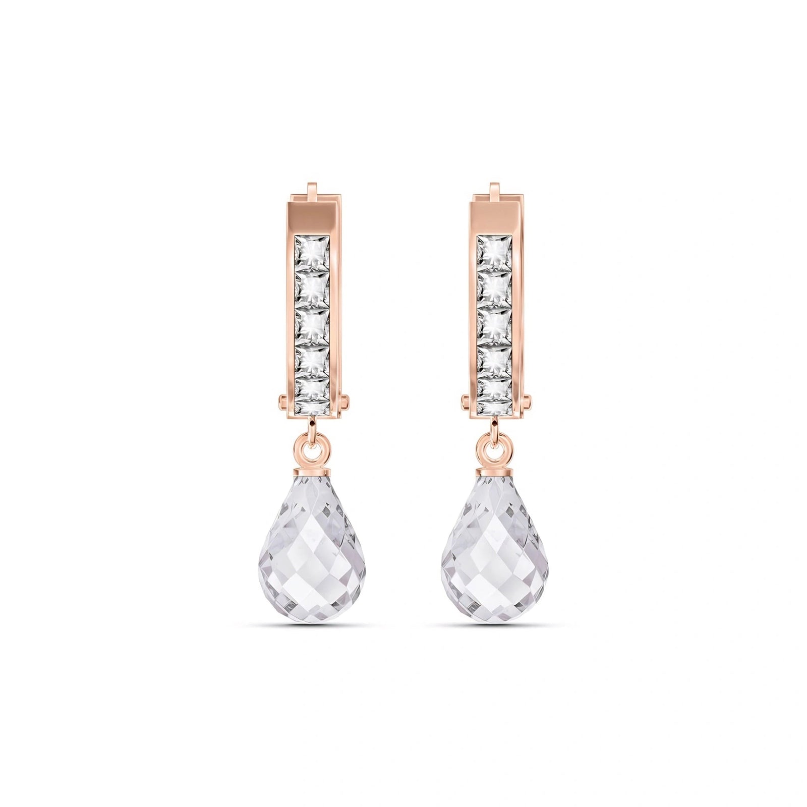 Rose Gold White Topaz — Mariaadriana