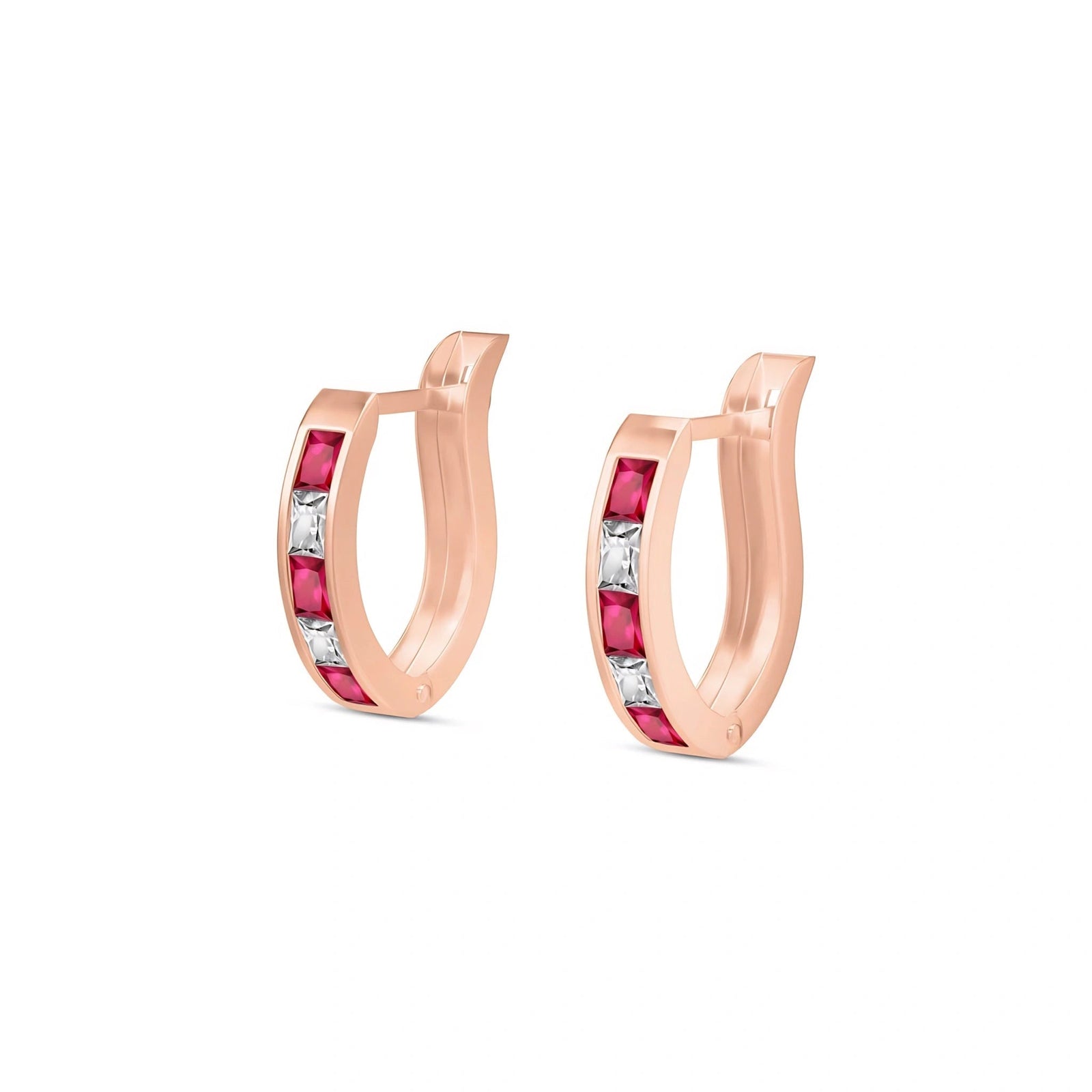 Rose Gold White Topaz & Ruby — Mariaagnese