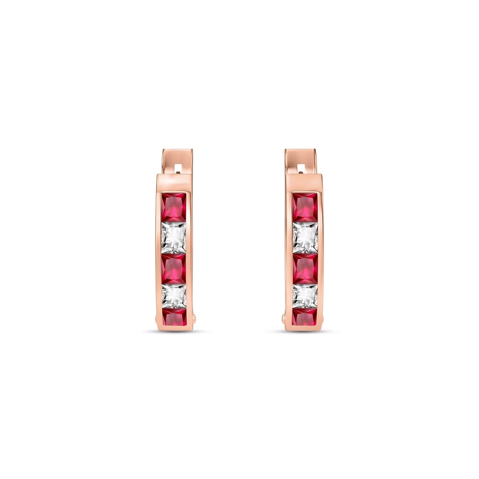 Rose Gold White Topaz & Ruby — Mariaagnese