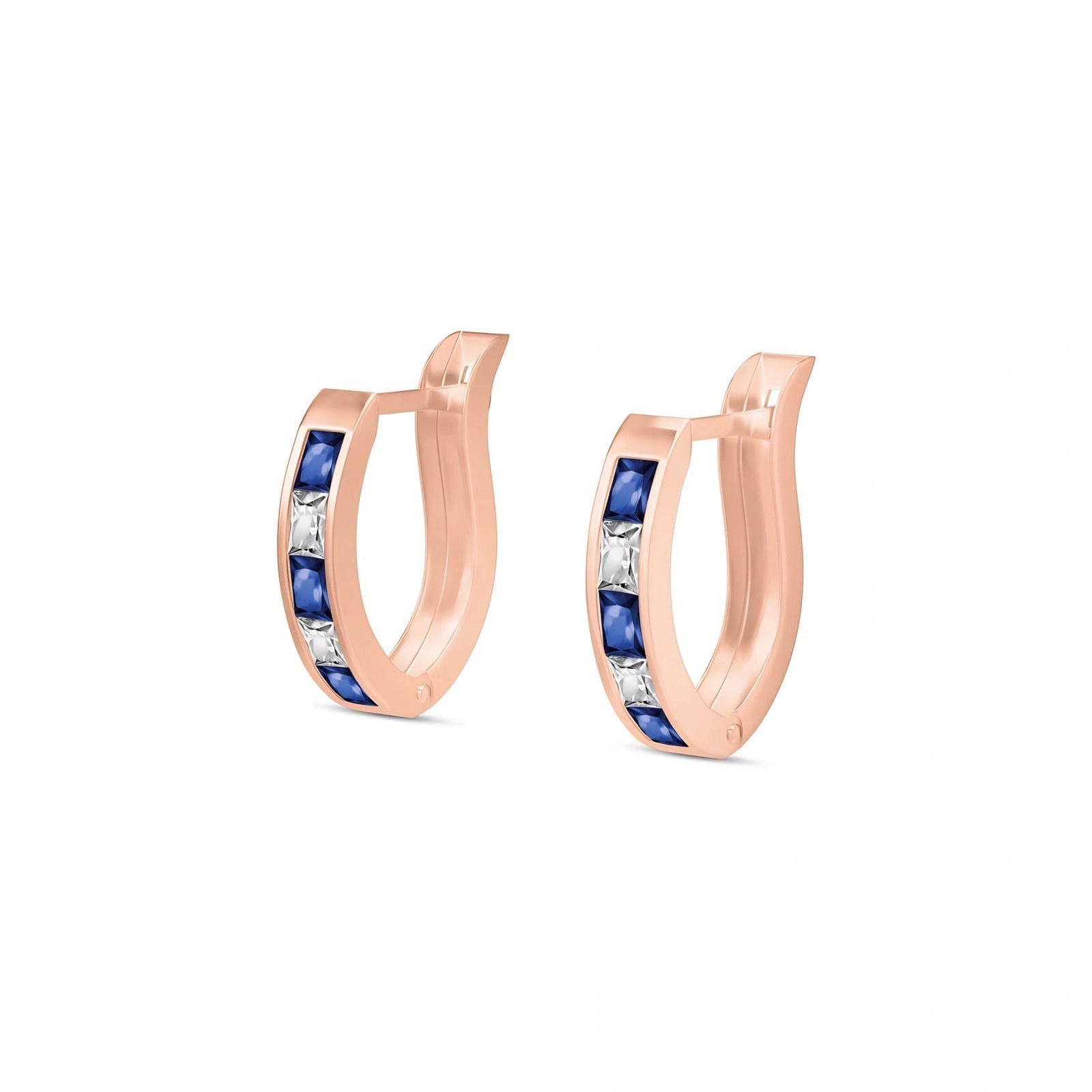 Rose Gold White Topaz & Sapphire — Mariaagnese