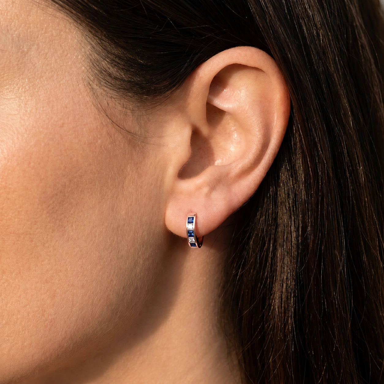 Rose Gold White Topaz & Sapphire — Mariaagnese