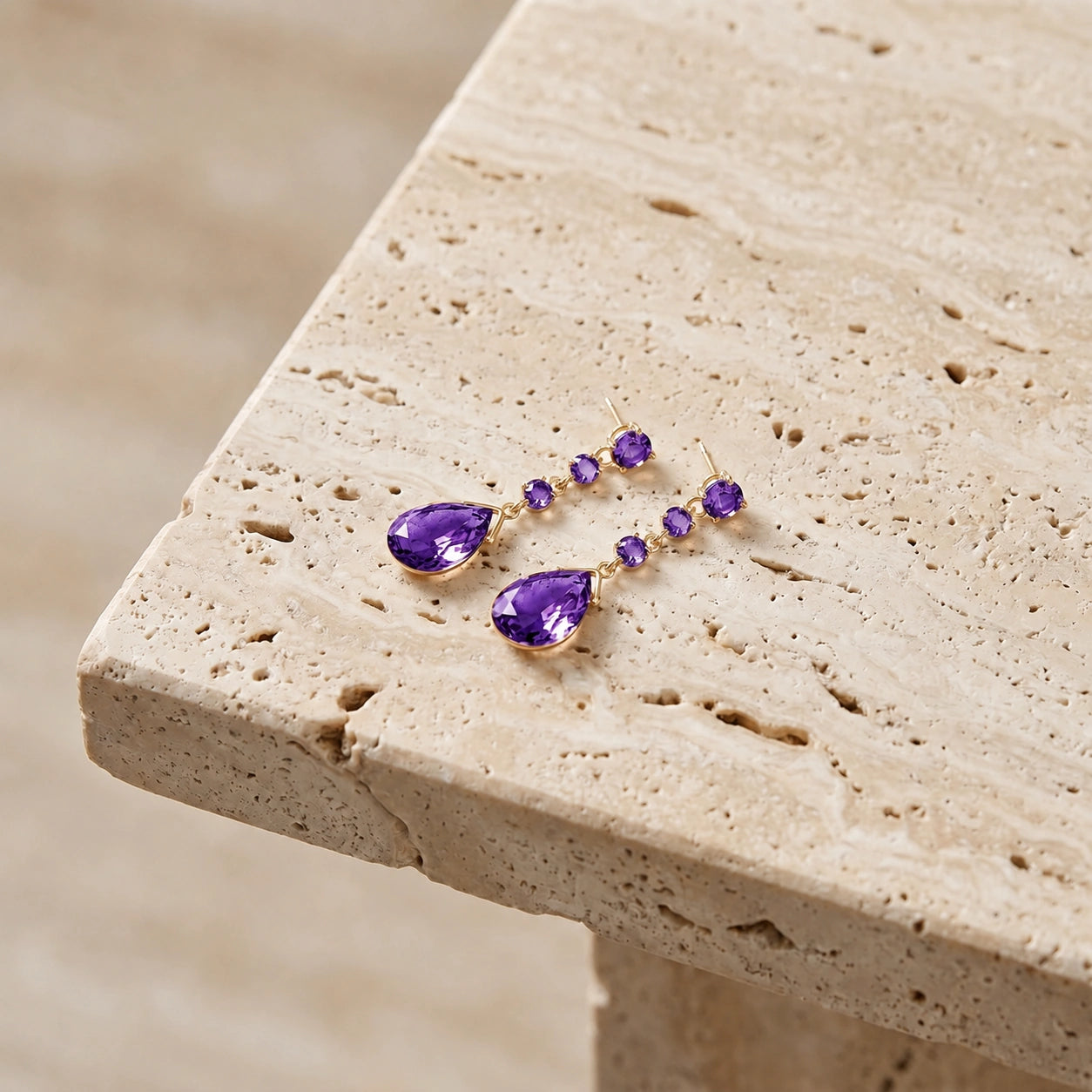 Yellow Gold Amethyst — Mariaagostina