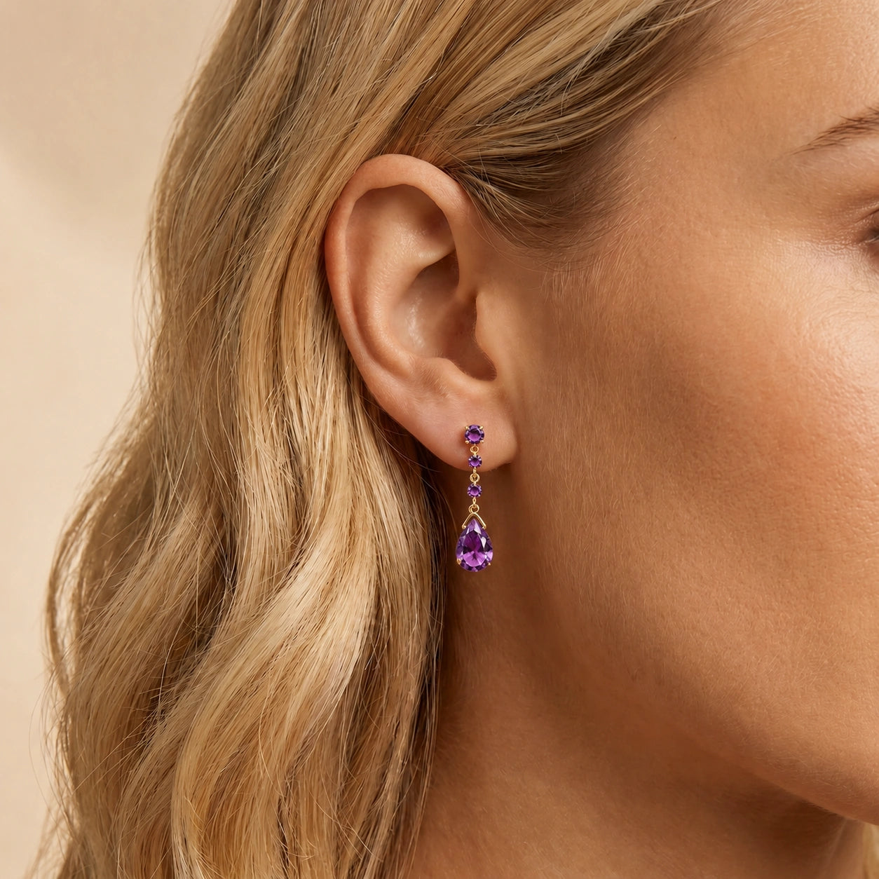 Yellow Gold Amethyst — Mariaagostina