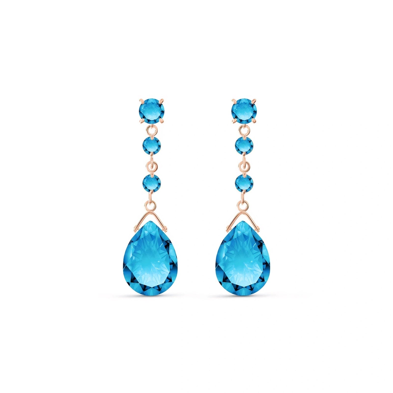 Rose Gold Blue Topaz — Mariaagostina