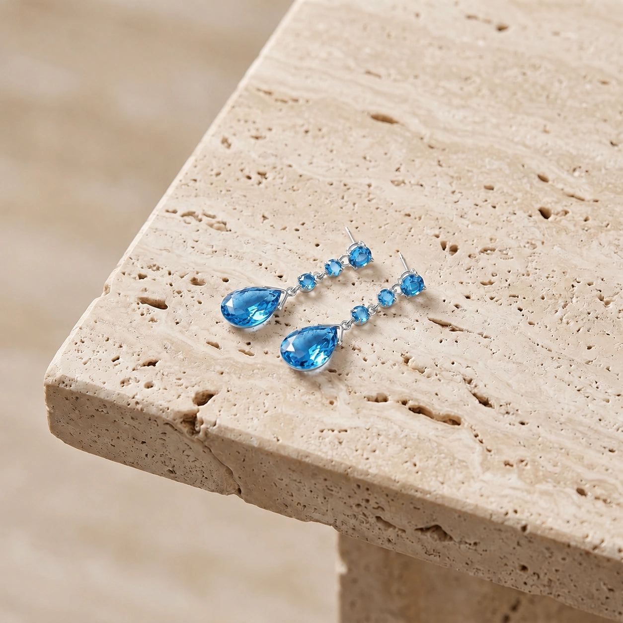 White Gold Blue Topaz — Mariaagostina