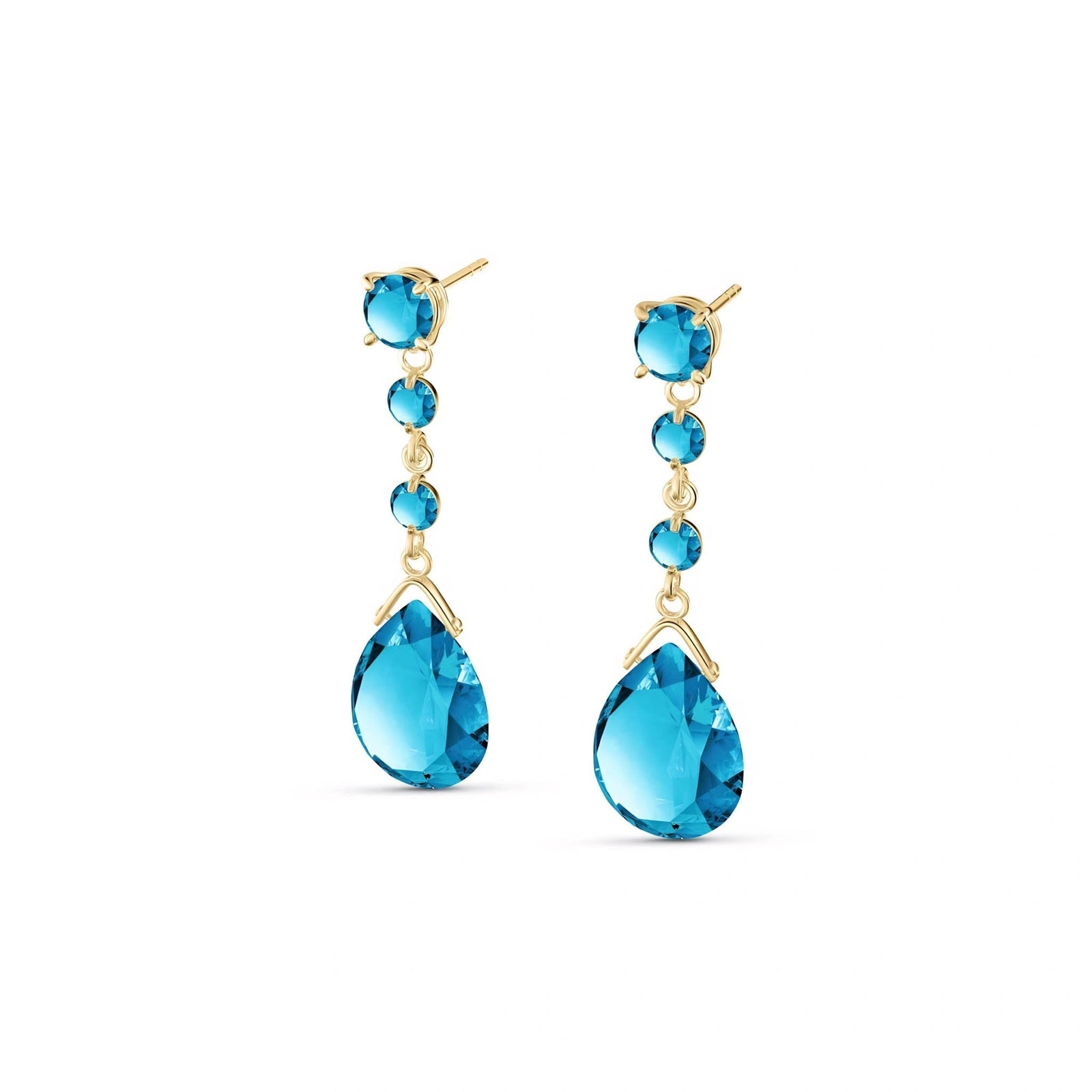 Yellow Gold Blue Topaz — Mariaagostina