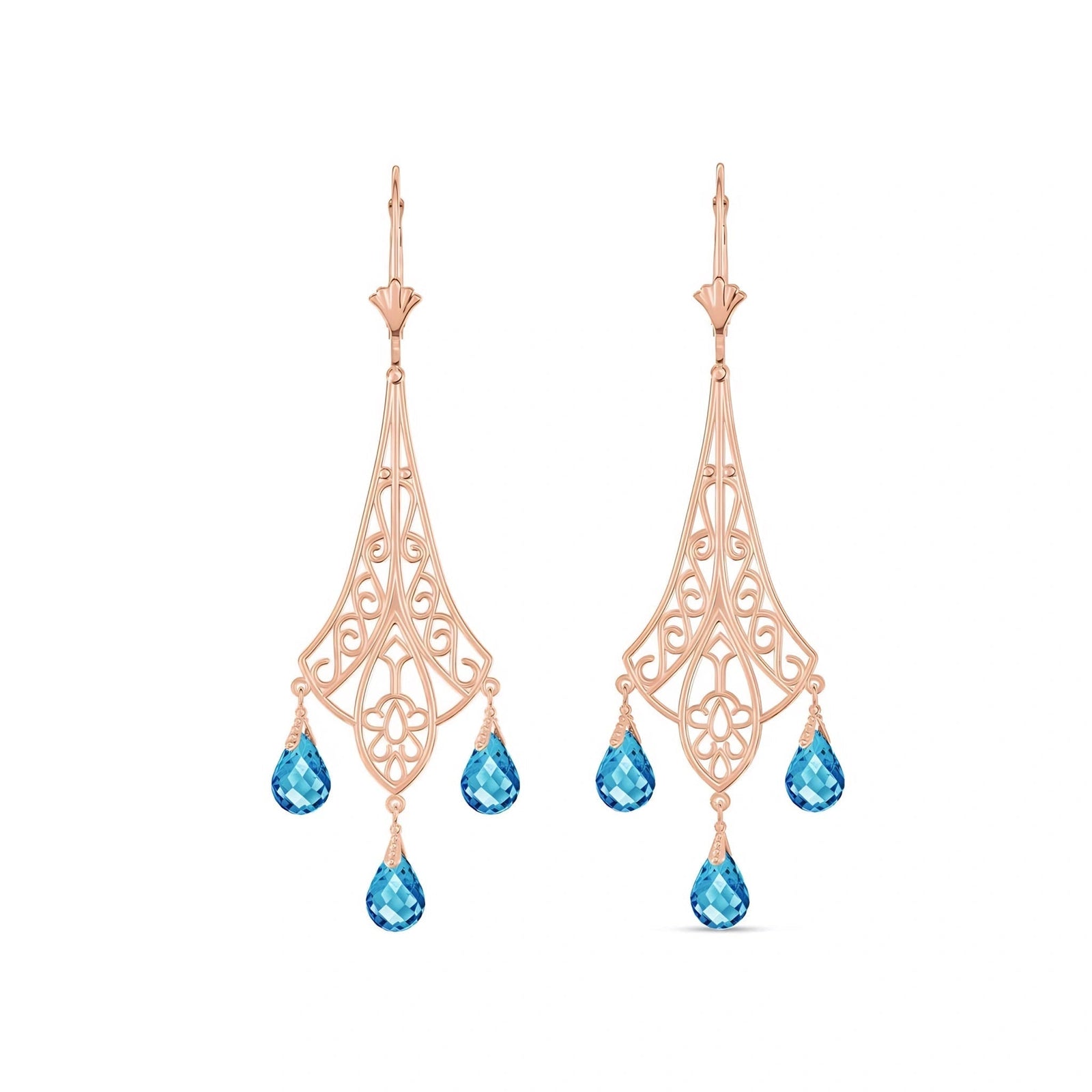 Rose Gold Blue Topaz — Mariaalessandra