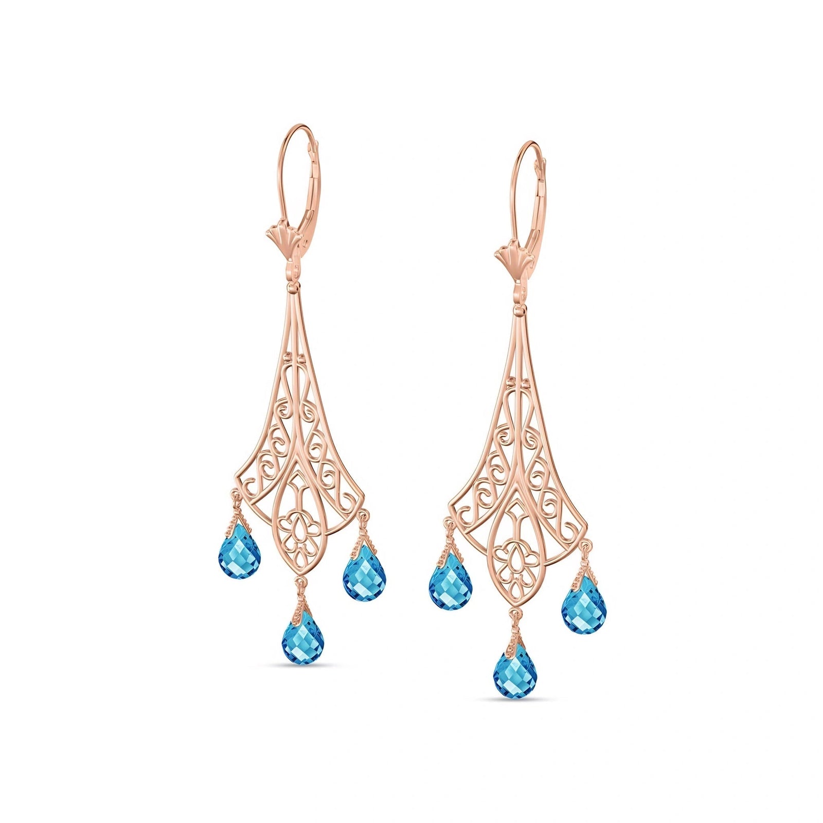 Rose Gold Blue Topaz — Mariaalessandra