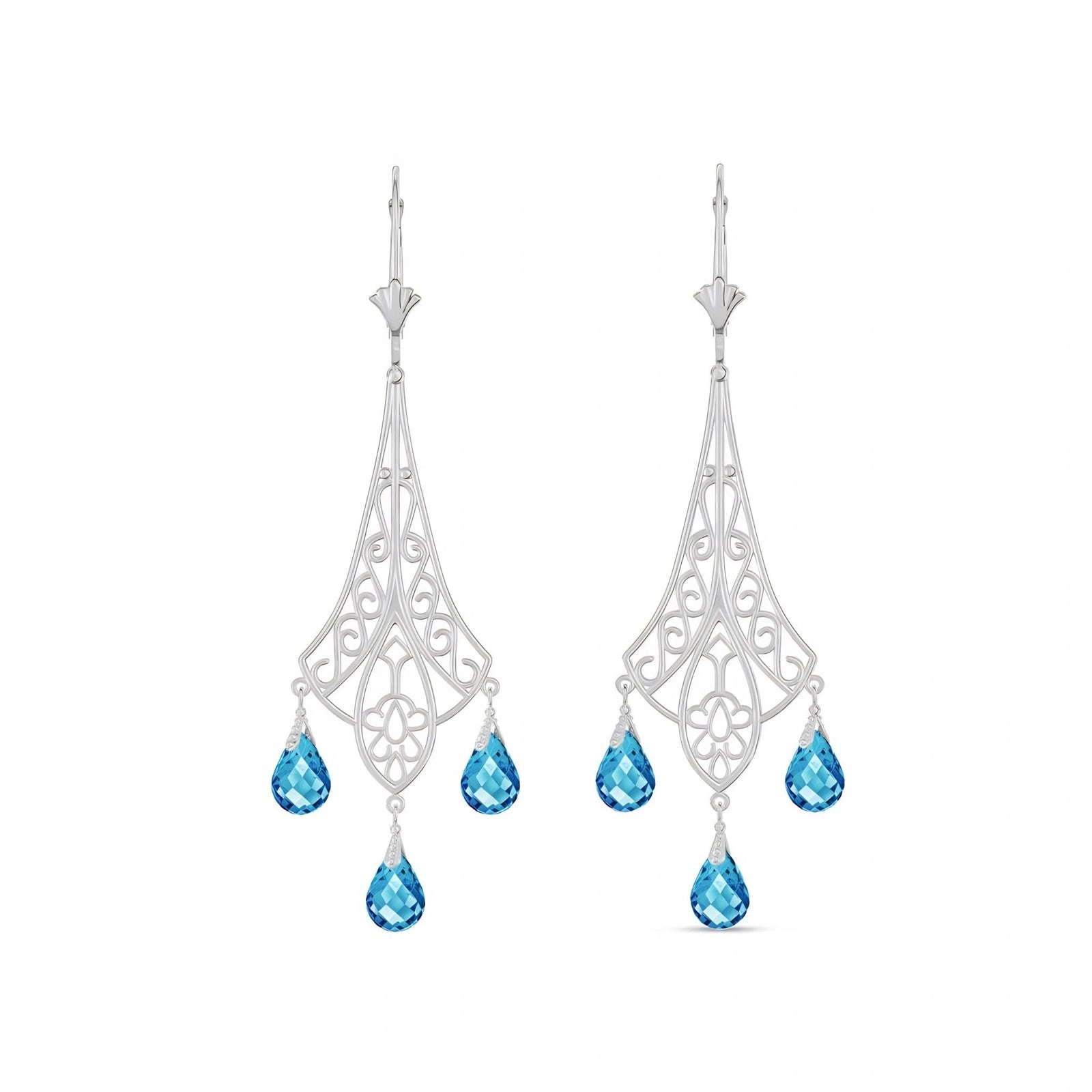 White Gold Blue Topaz — Mariaalessandra