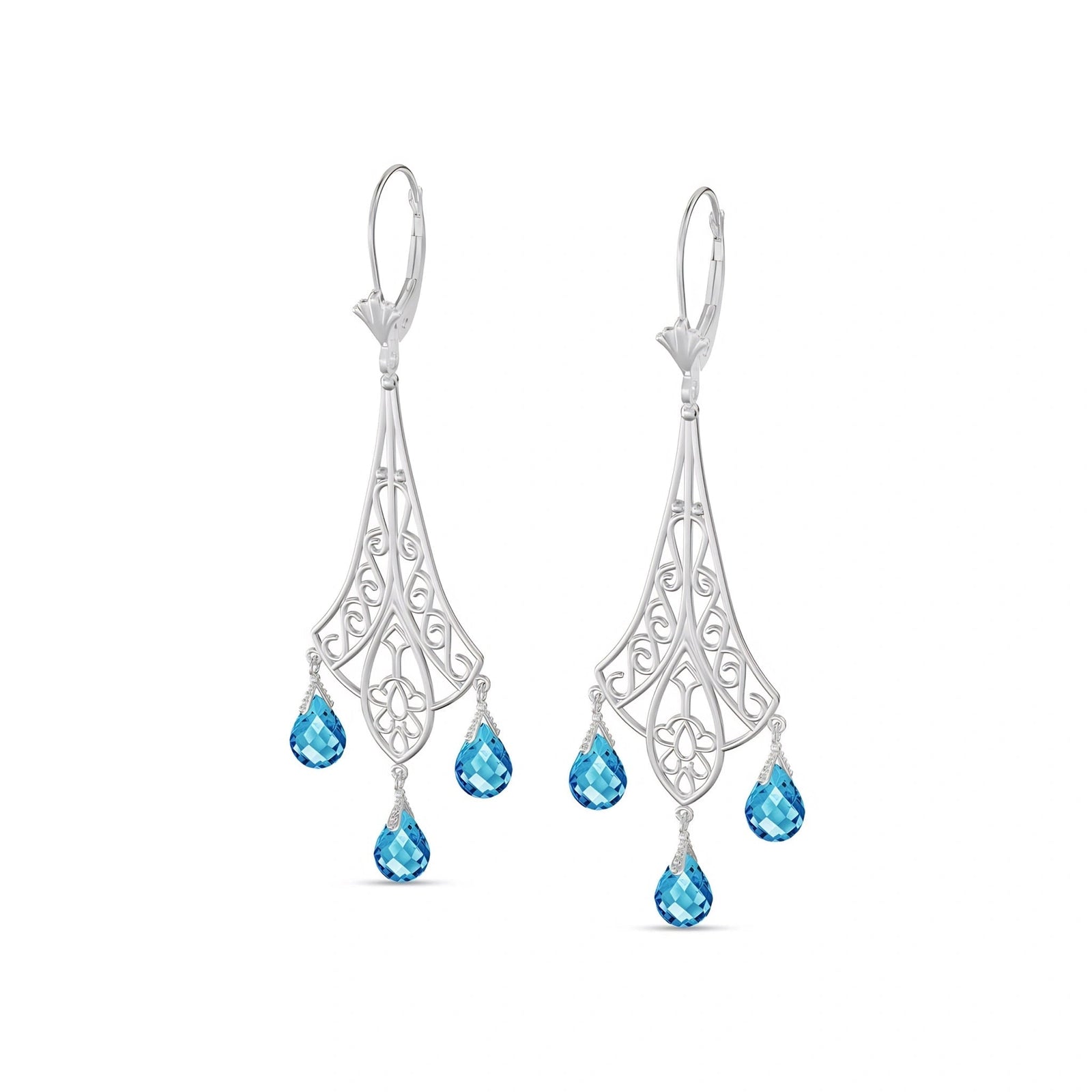 White Gold Blue Topaz — Mariaalessandra