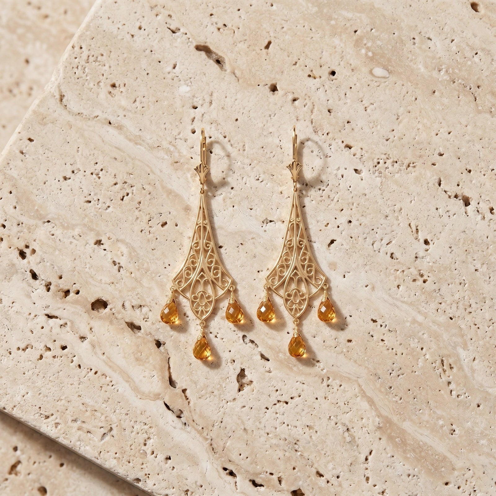 Yellow Gold Citrine — Mariaalessandra