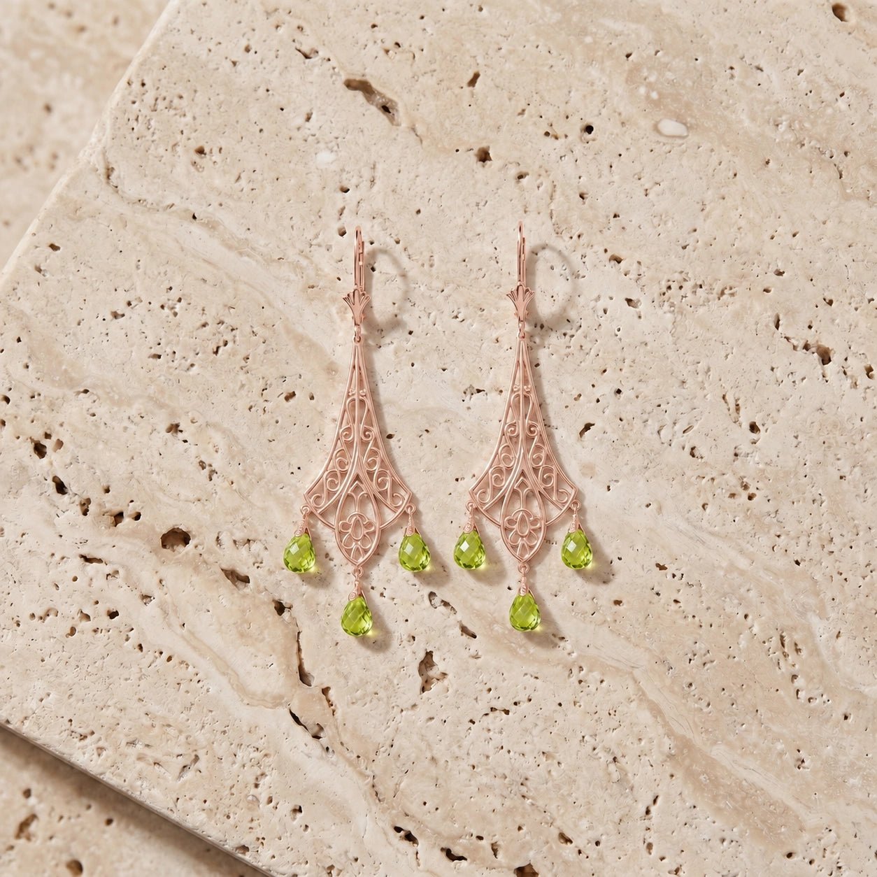 Rose Gold Peridot — Mariaalessandra