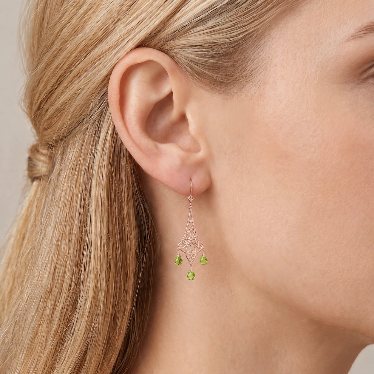 Rose Gold Peridot — Mariaalessandra