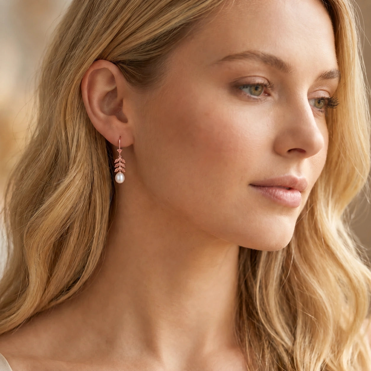 Rose Gold Pearl & Citrine — Mariaalessia