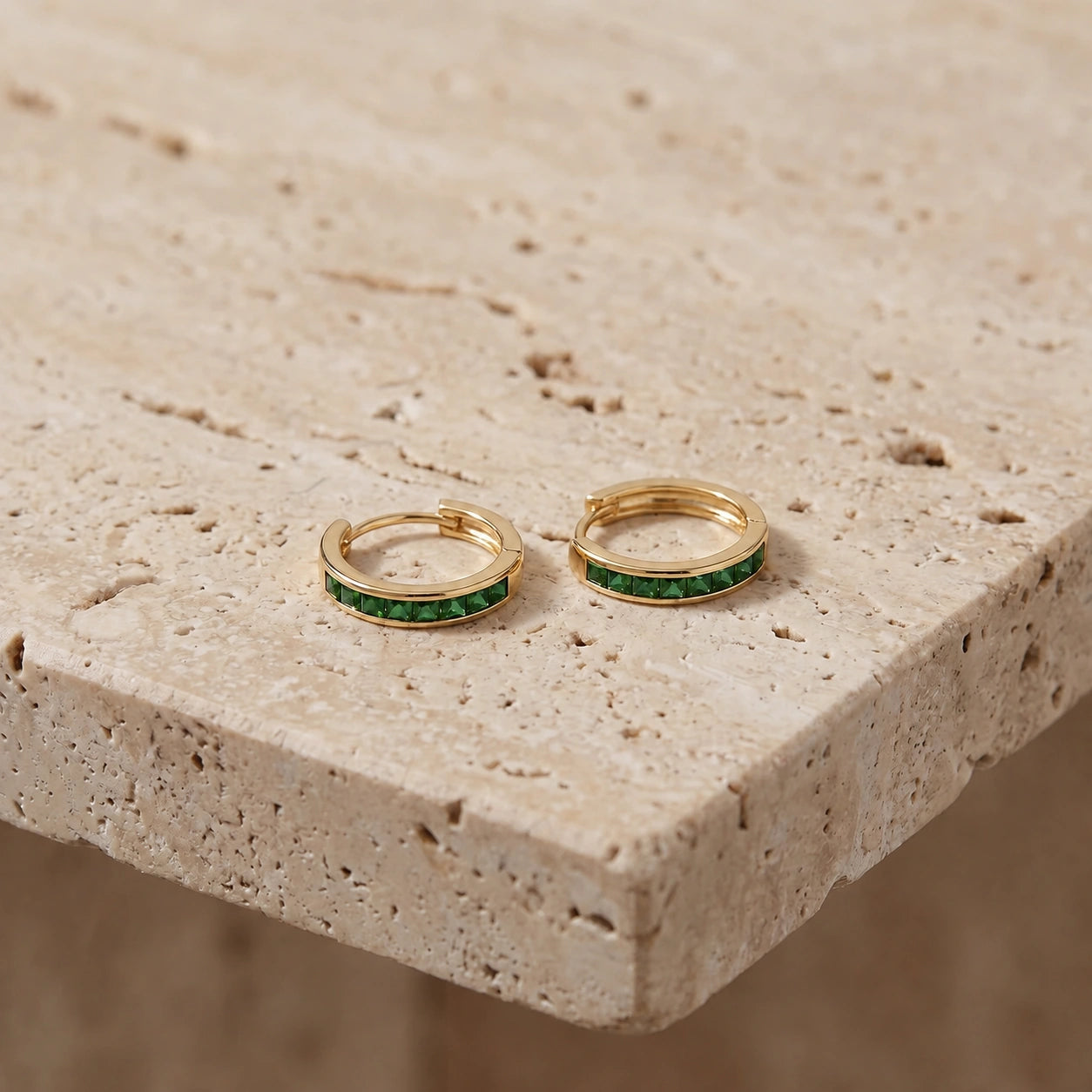 Yellow Gold Green Sapphire — Mariaalida