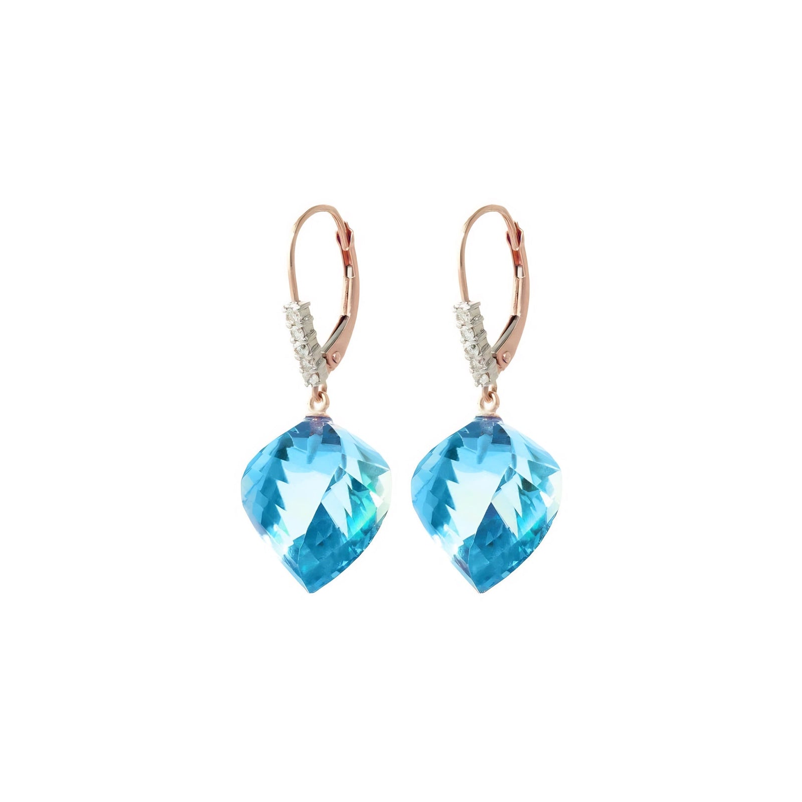 Rose Gold Earrings Spinel 10K — Stella