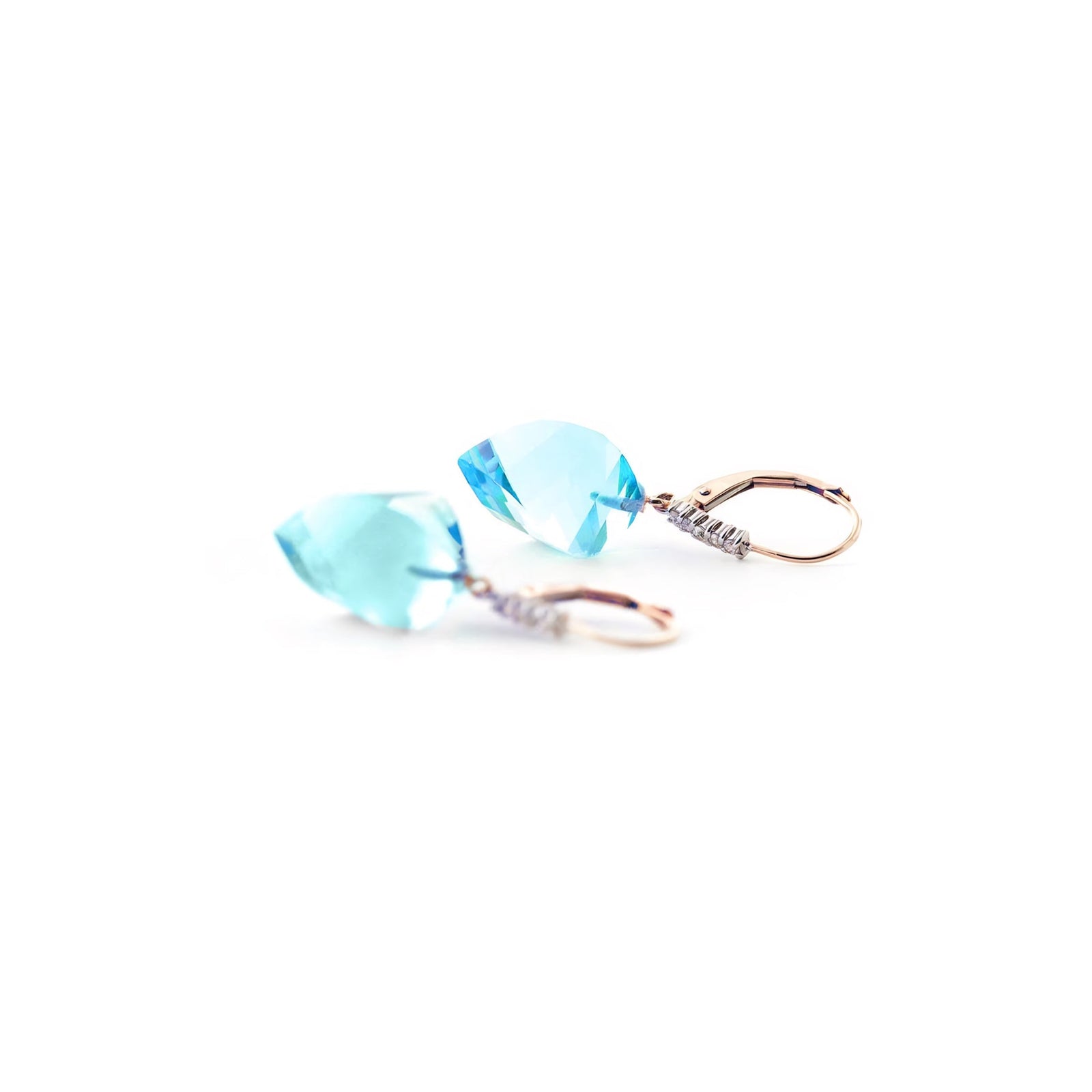 Rose Gold Earrings Spinel 10K — Stella