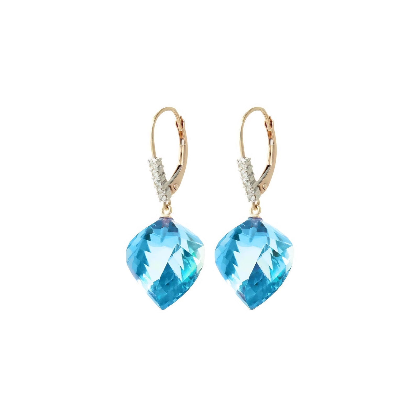 Yellow Gold Earrings Spinel 10K — Stella