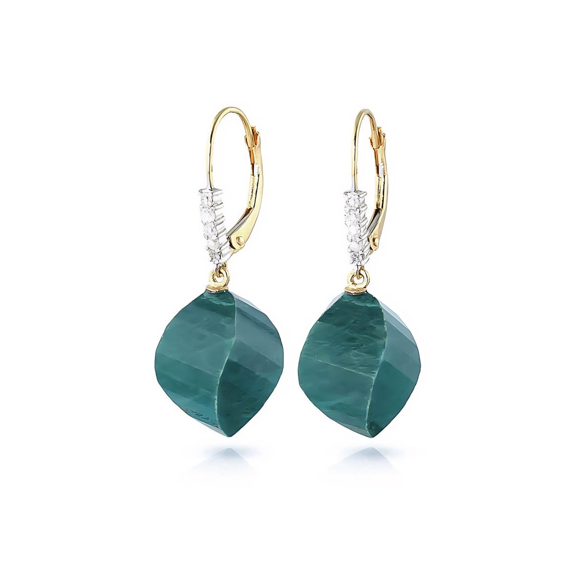 Yellow Gold Earrings Citrine 10K — Stella