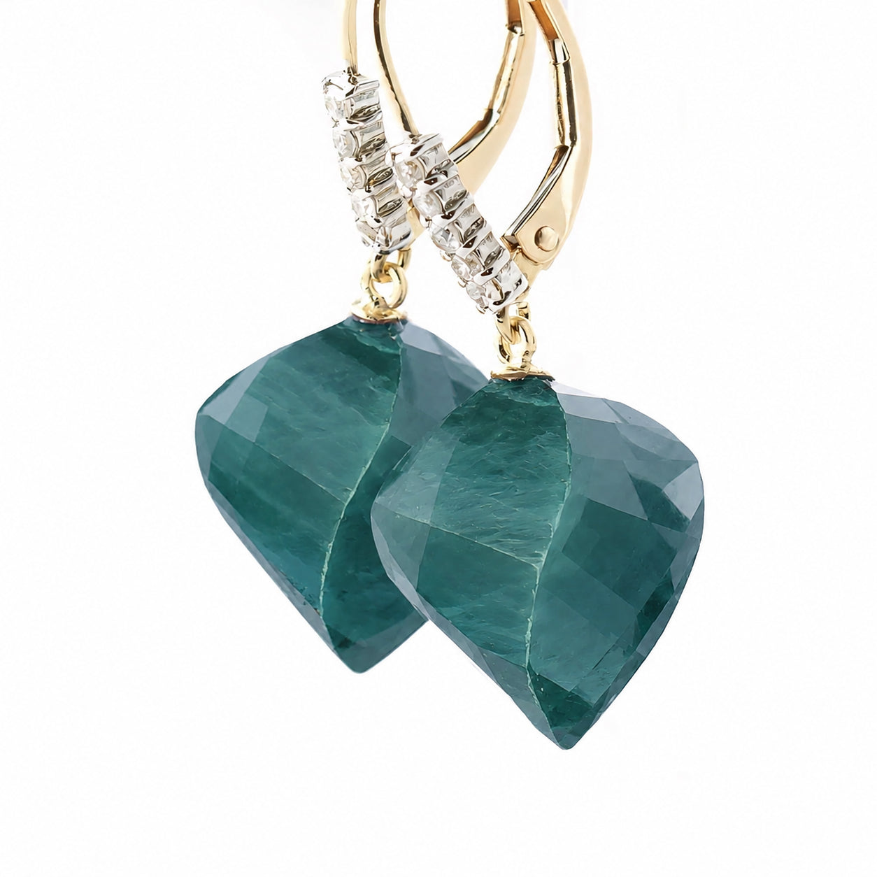 Yellow Gold Earrings Citrine 10K — Stella