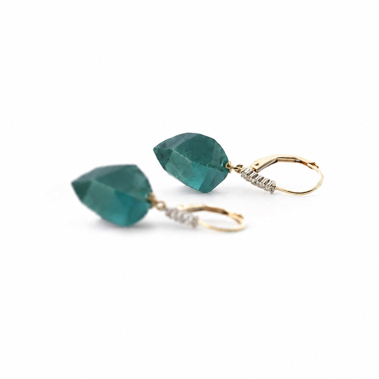 Yellow Gold Earrings Citrine 10K — Stella