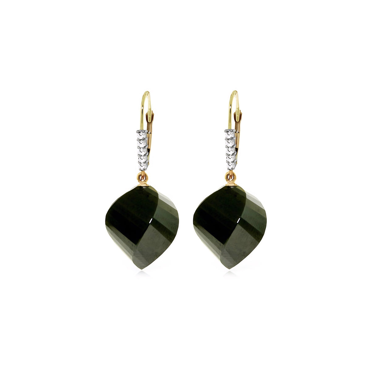 Yellow Gold Earrings Sapphire 10K — Stella