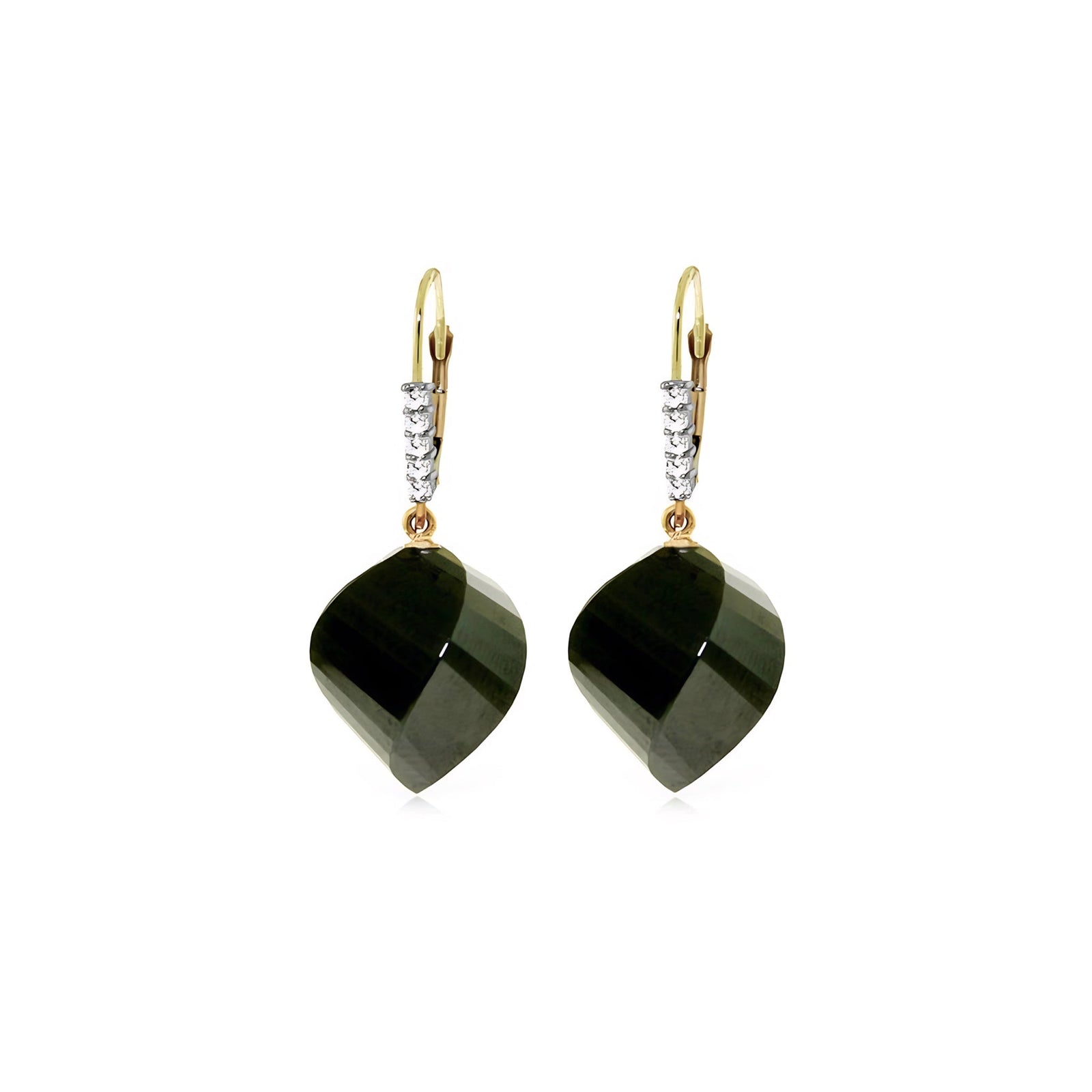 Yellow Gold Earrings Sapphire 10K — Stella