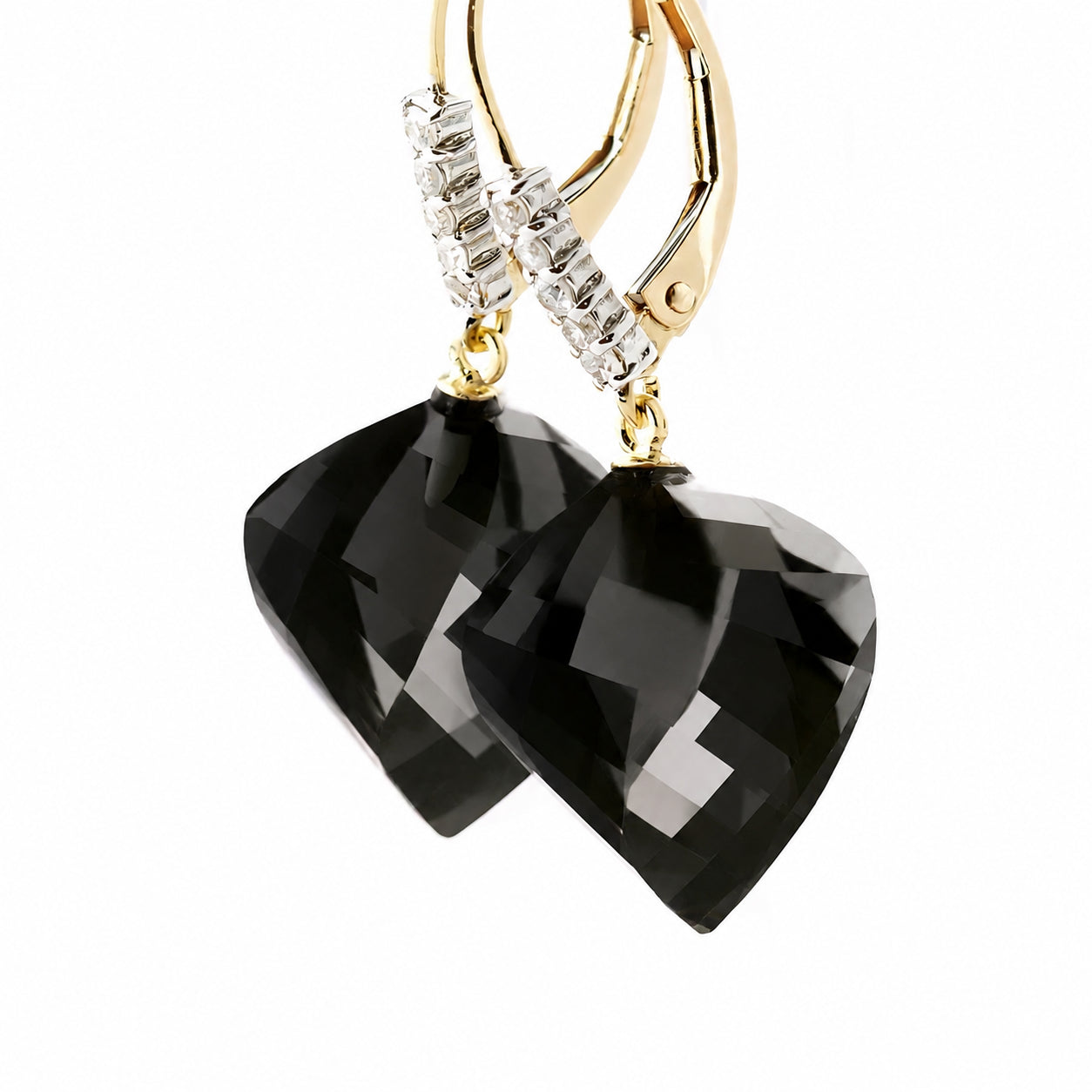 Yellow Gold Earrings Sapphire 10K — Stella