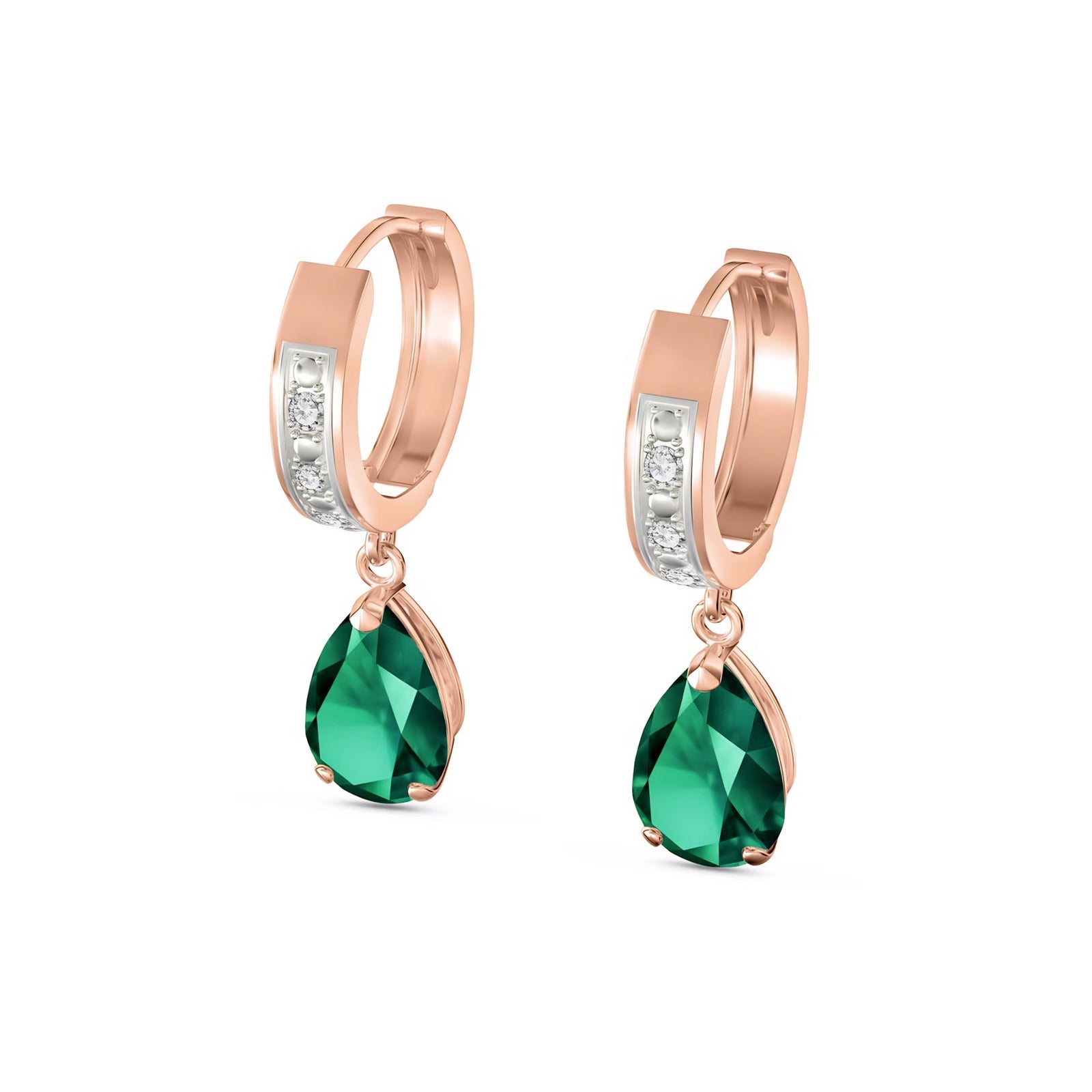 Rose Gold Reverie Earrings Pink Topaz 10K — Gianna