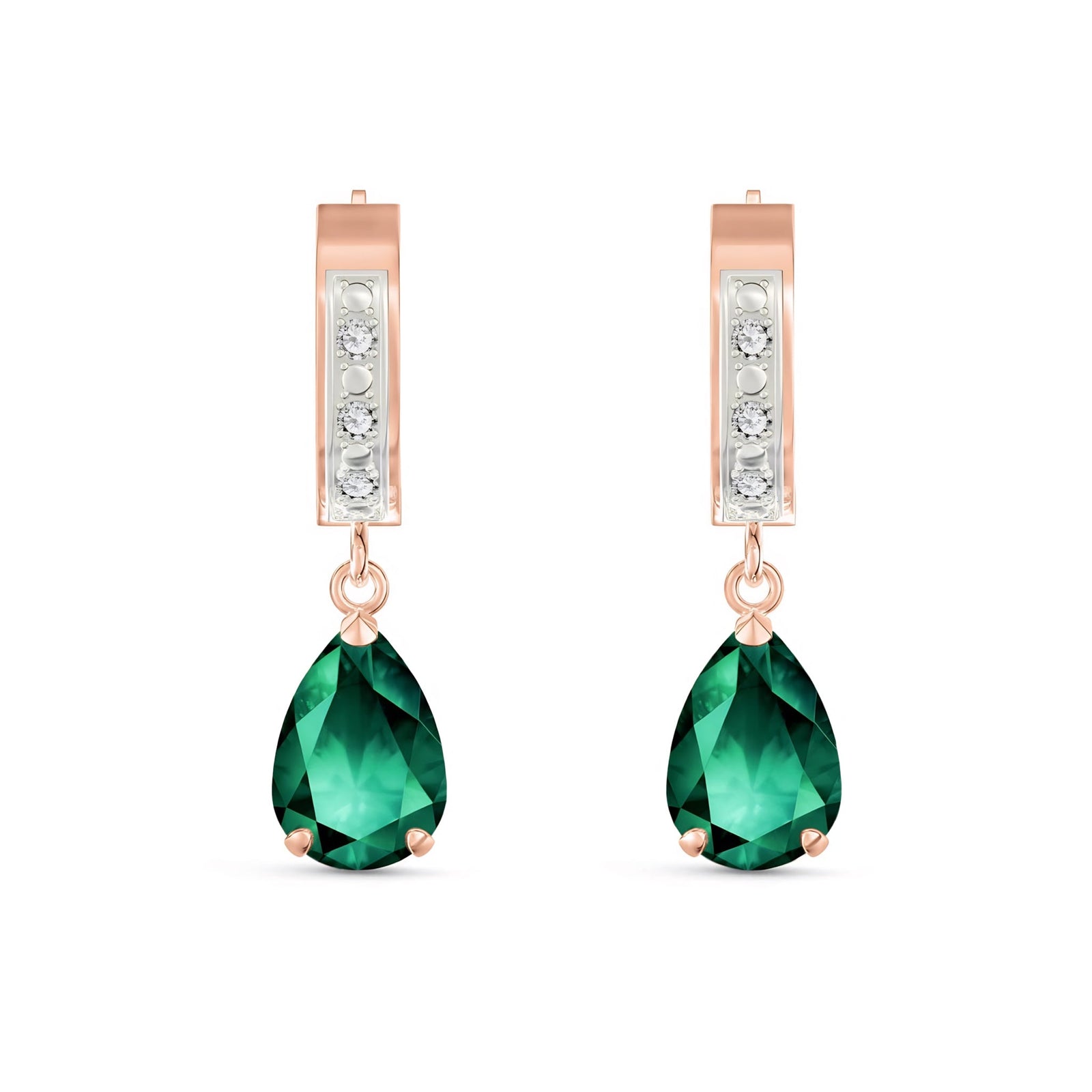 Rose Gold Reverie Earrings Pink Topaz 10K — Gianna