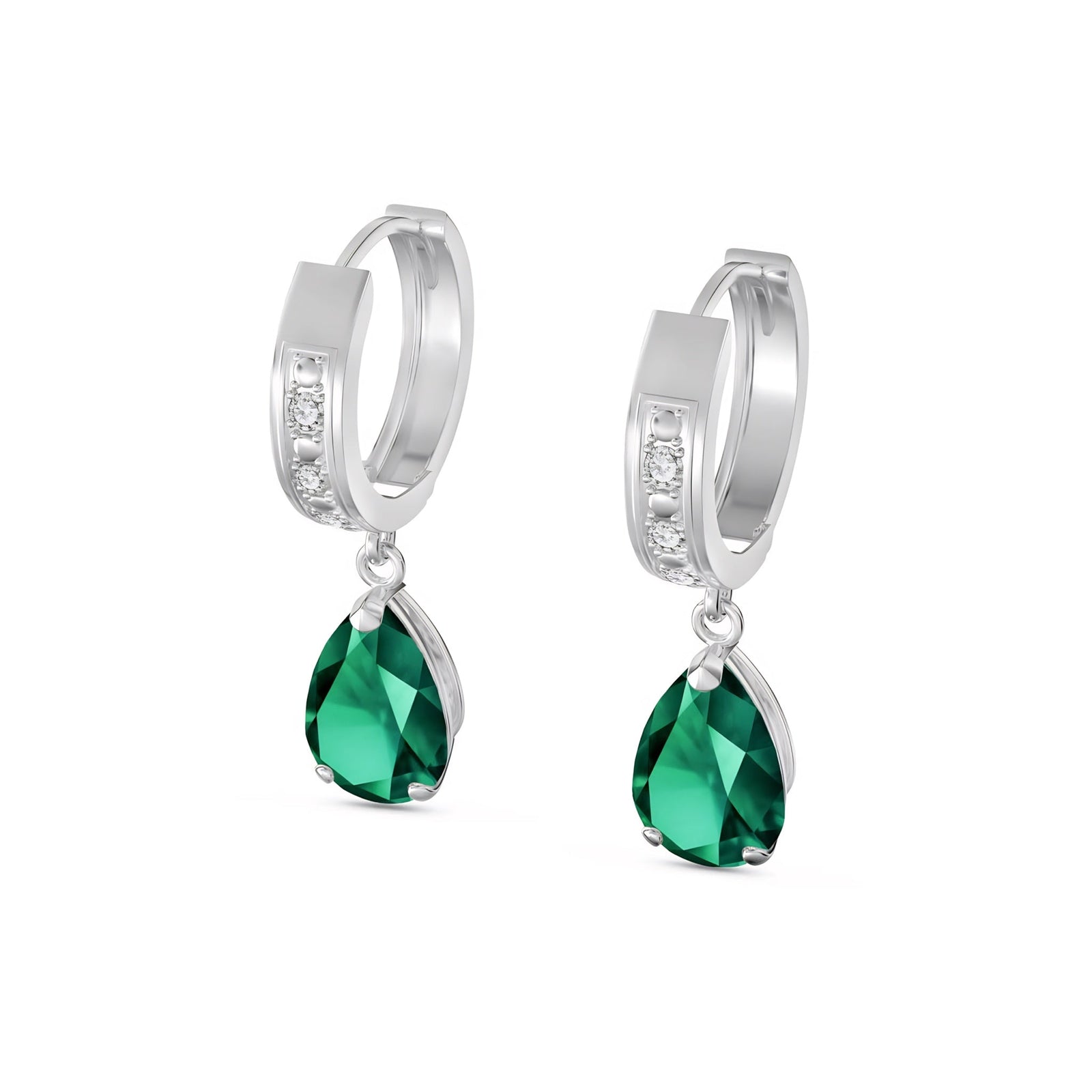 White Gold Reverie Earrings Pink Topaz 10K — Gianna