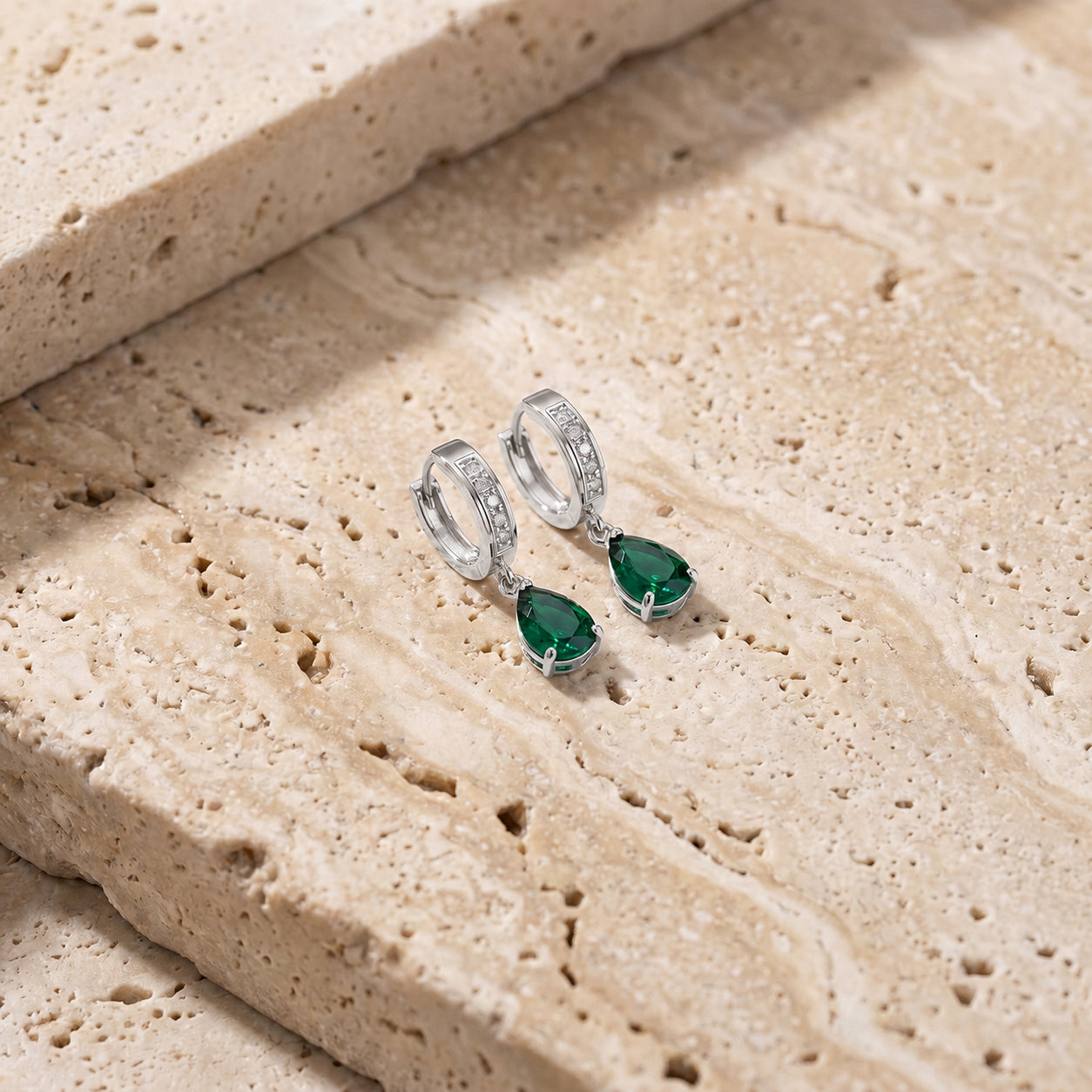 White Gold Reverie Earrings Pink Topaz 10K — Gianna