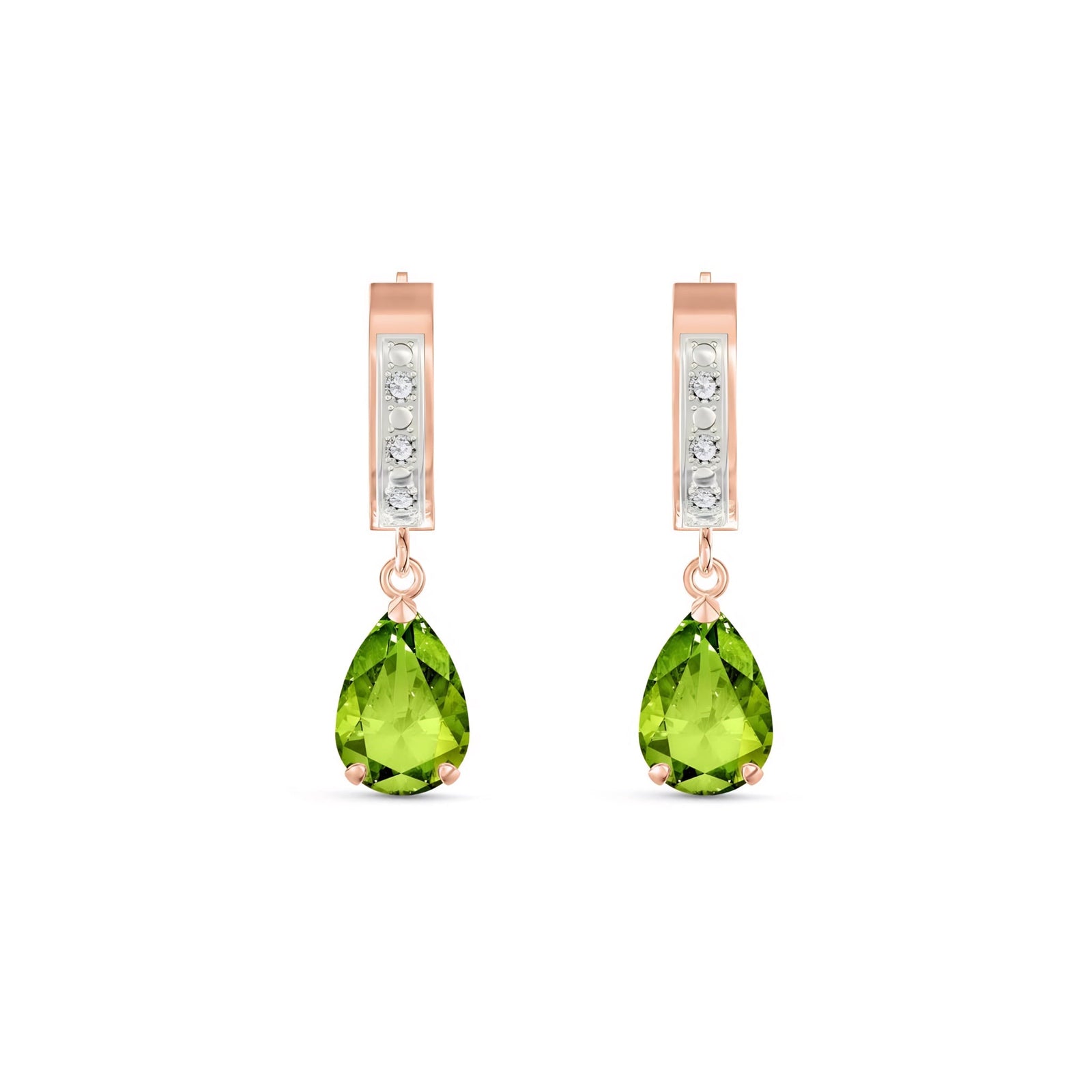 Rose Gold Reverie Earrings Ruby 10K — Gianna