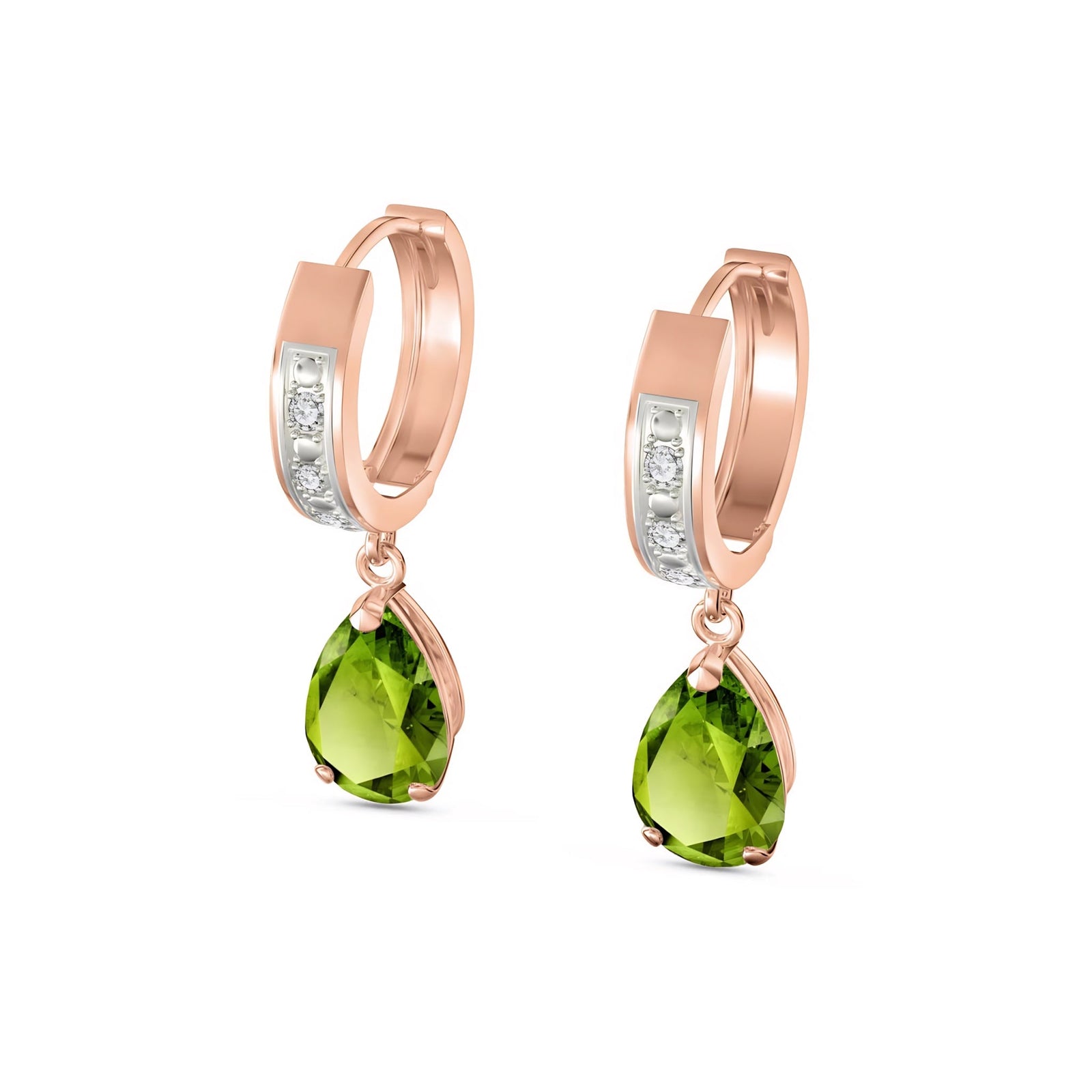 Rose Gold Reverie Earrings Ruby 10K — Gianna