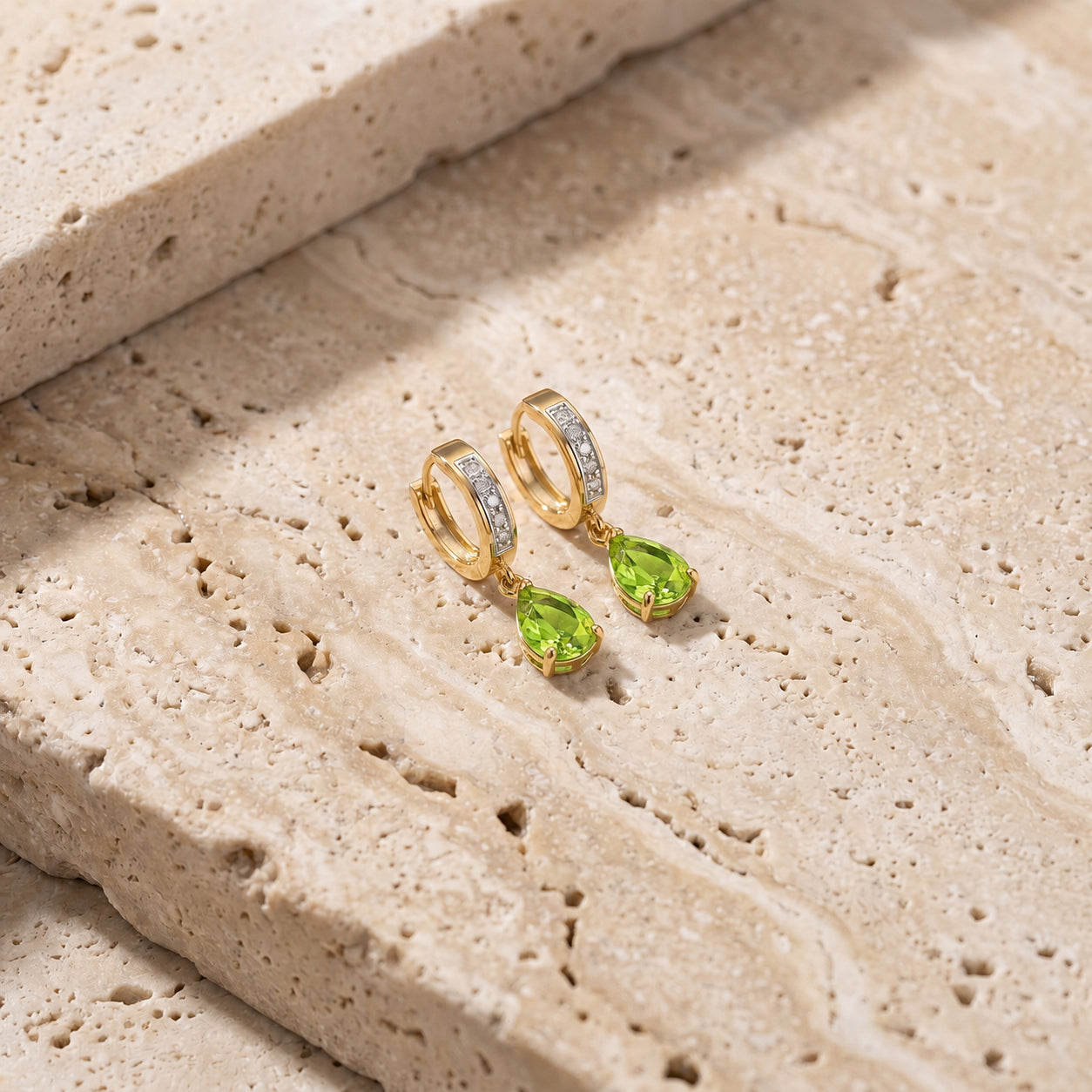 Yellow Gold Reverie Earrings Ruby 10K — Gianna
