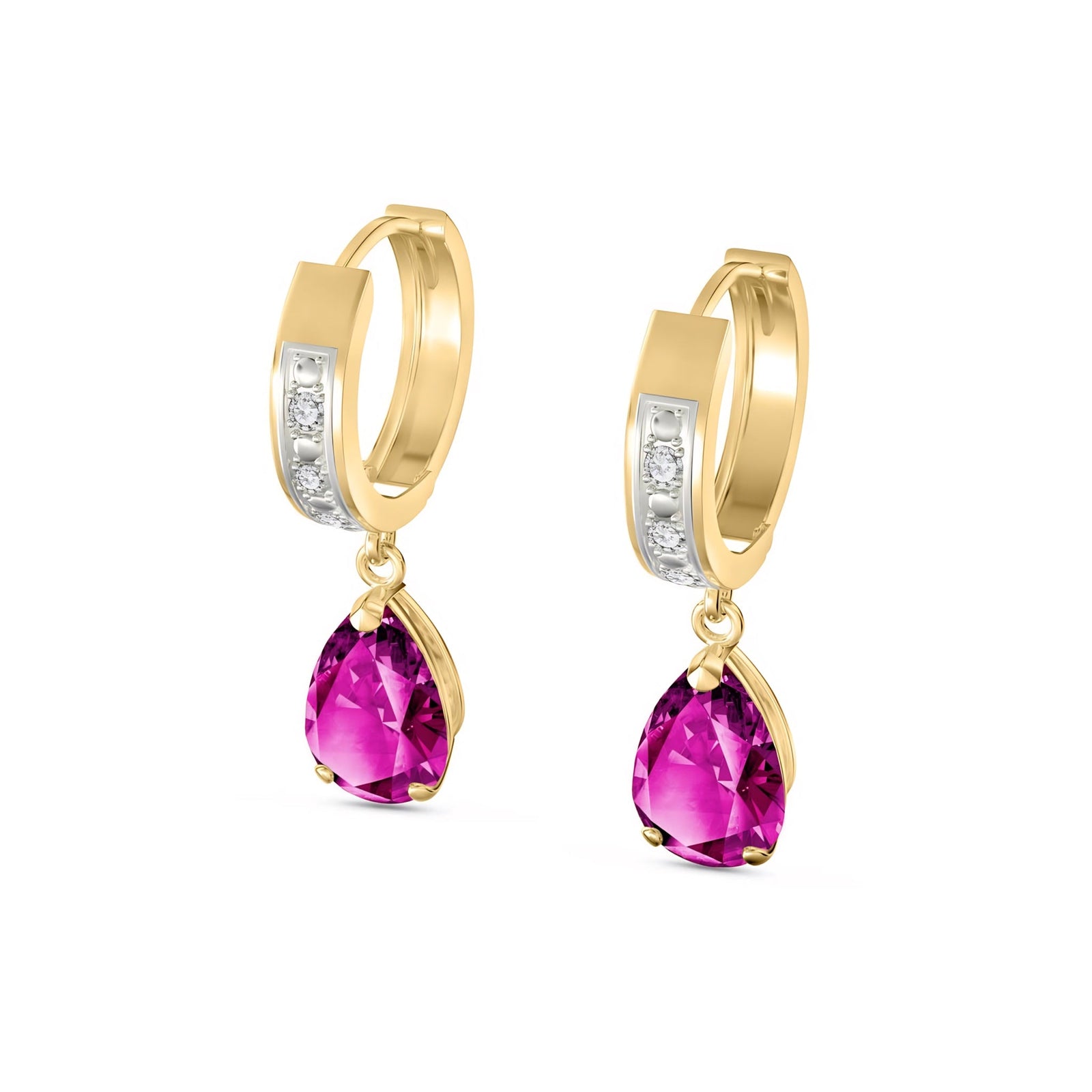 Yellow Gold Reverie Earrings Sapphire 10K — Gianna