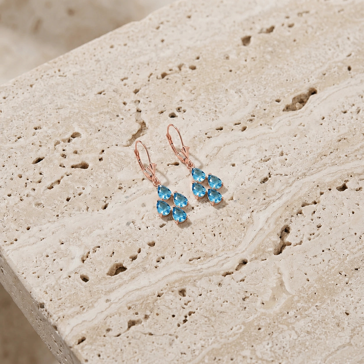 Rose Gold Blue Topaz — Mariaamalia