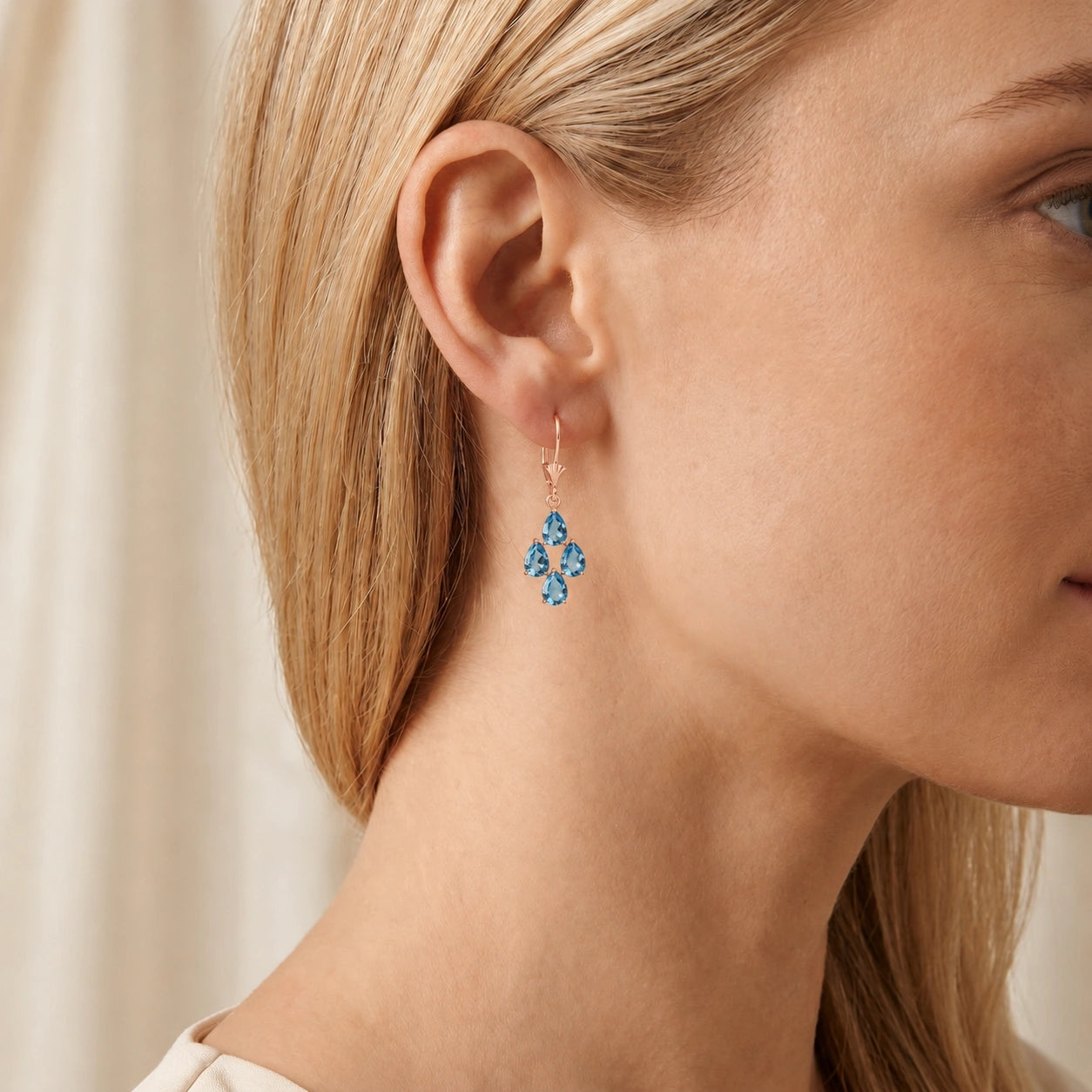 Rose Gold Blue Topaz — Mariaamalia