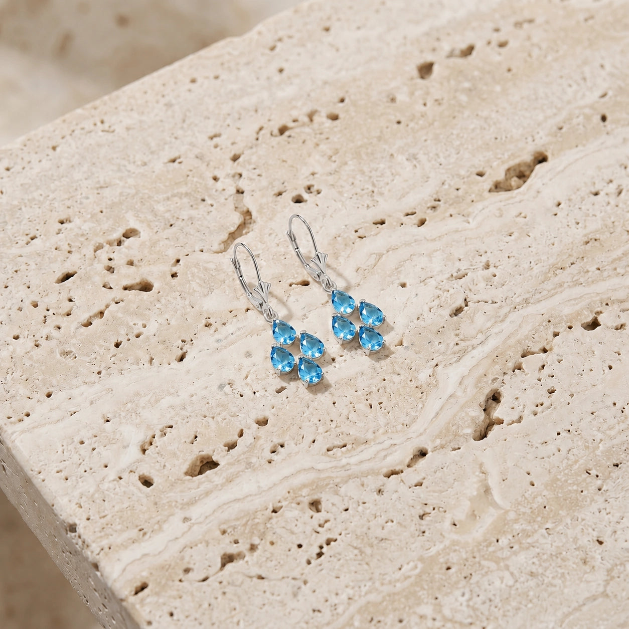 White Gold Blue Topaz — Mariaamalia