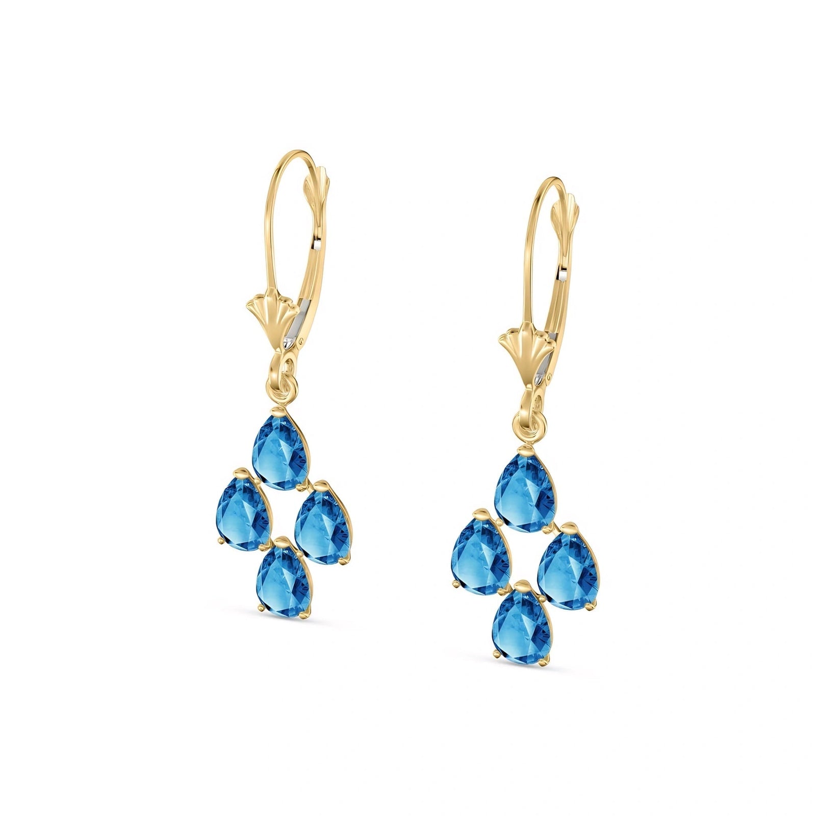 Yellow Gold Blue Topaz — Mariaamalia