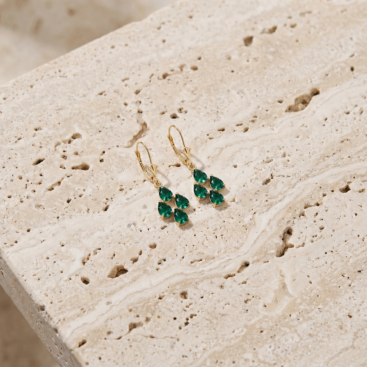 Yellow Gold Emerald — Mariaamalia