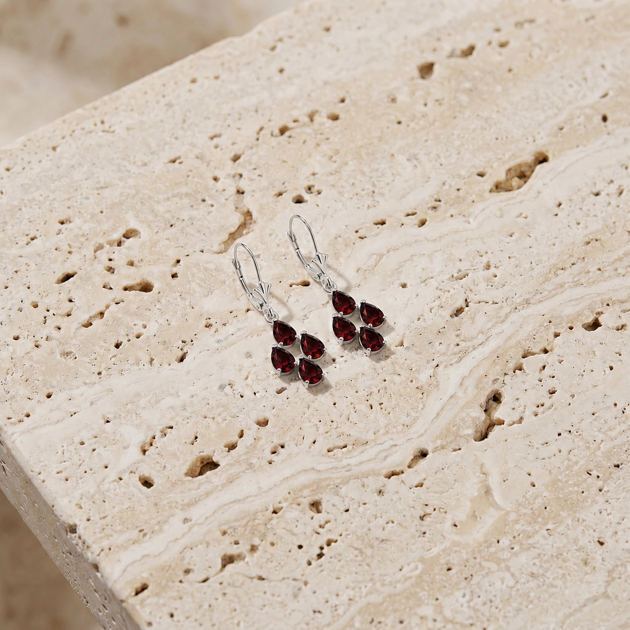 White Gold Garnet — Mariaamalia