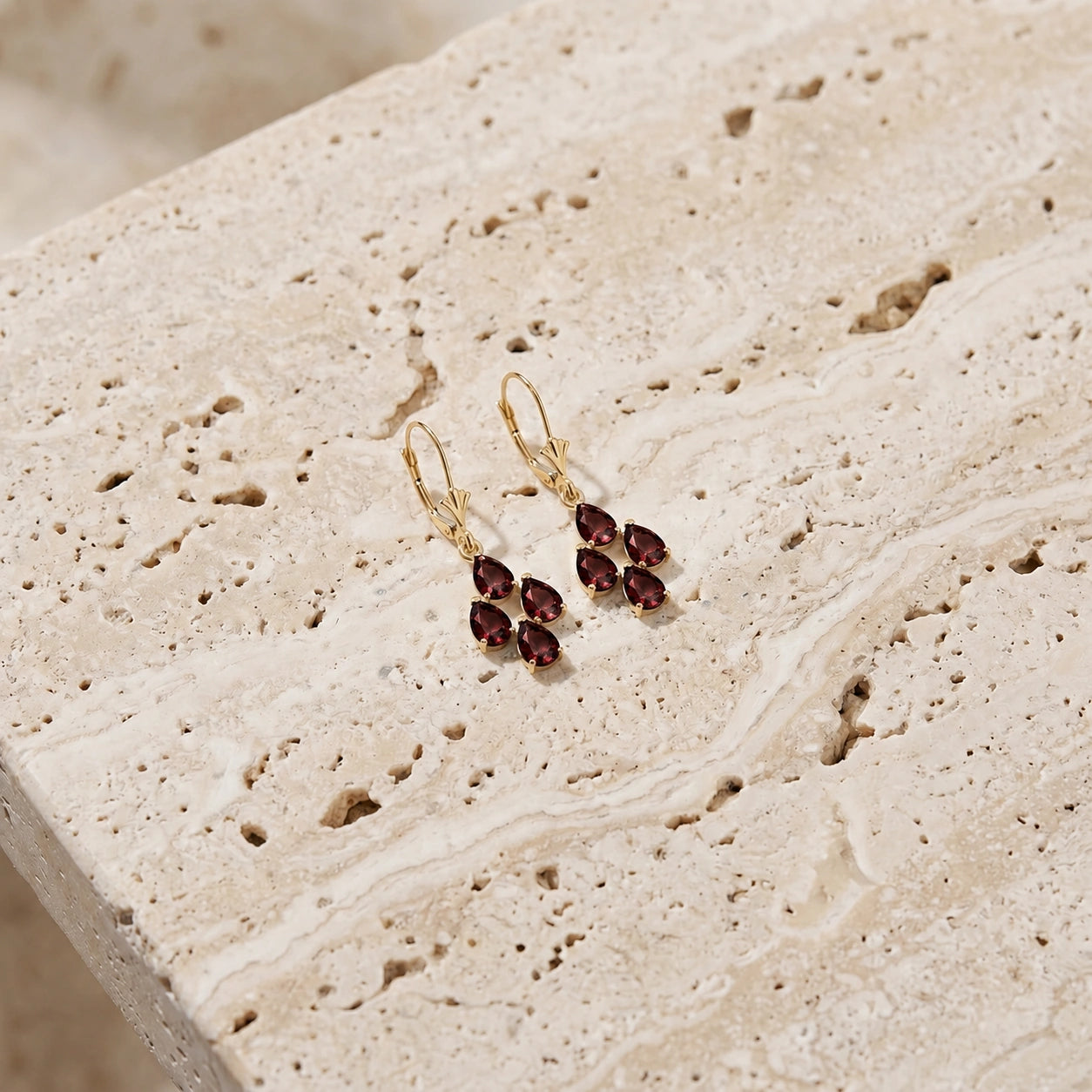 Yellow Gold Garnet — Mariaamalia
