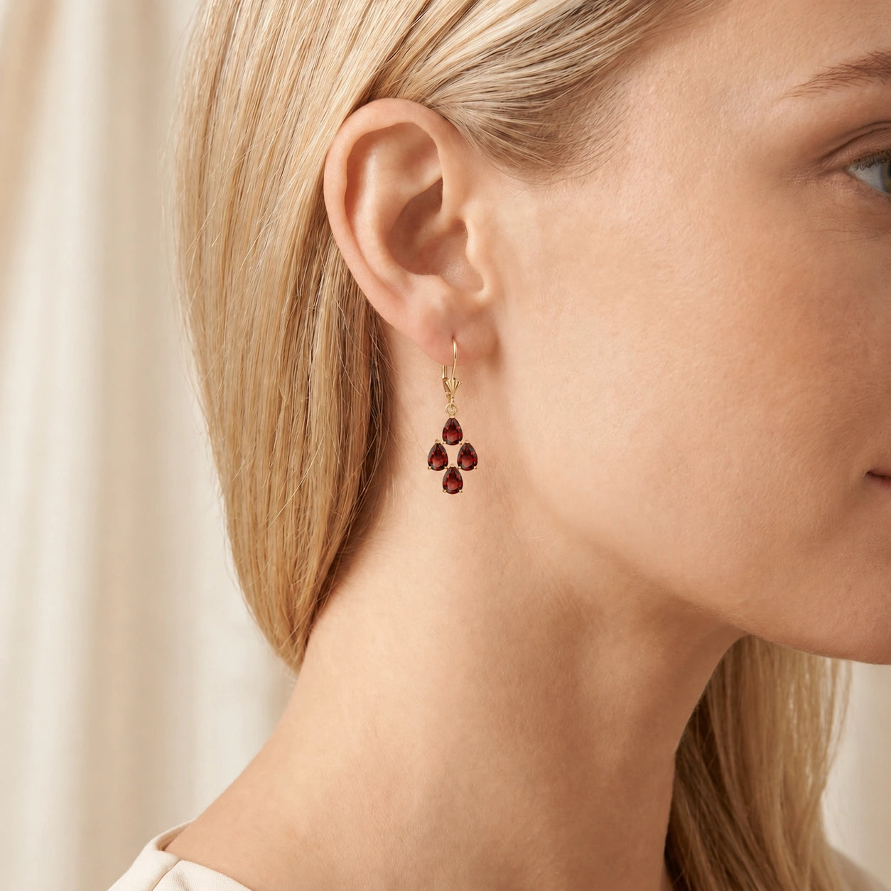 Yellow Gold Garnet — Mariaamalia