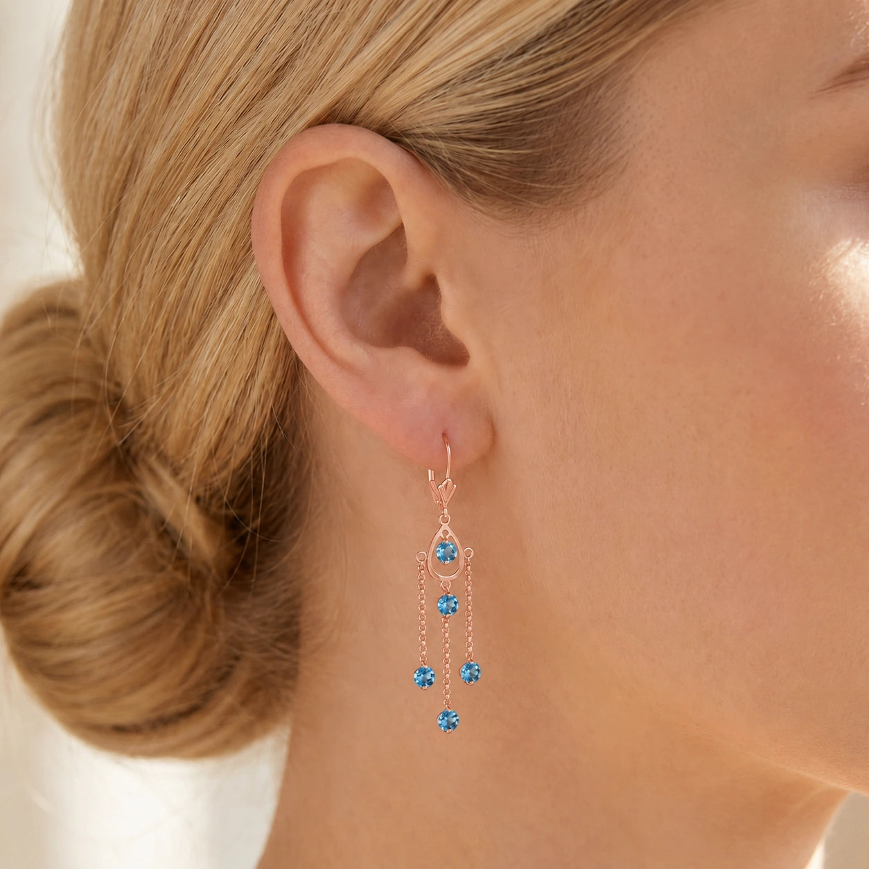 Rose Gold Blue Topaz — Mariaamaranta