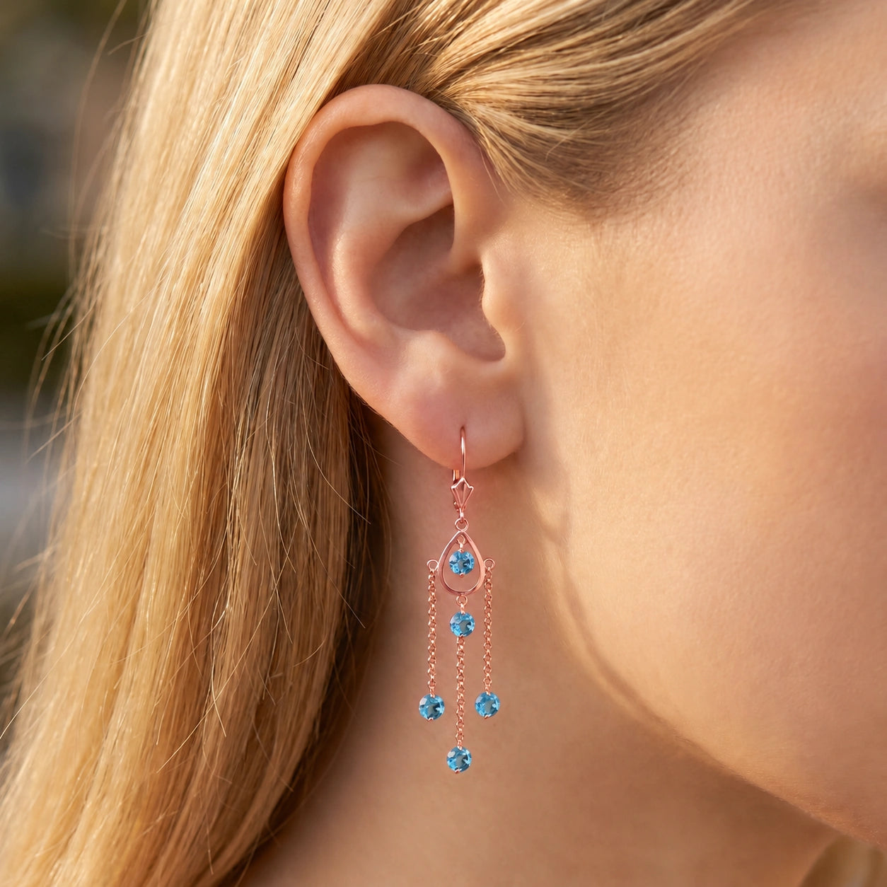 Rose Gold Blue Topaz — Mariaamaranta