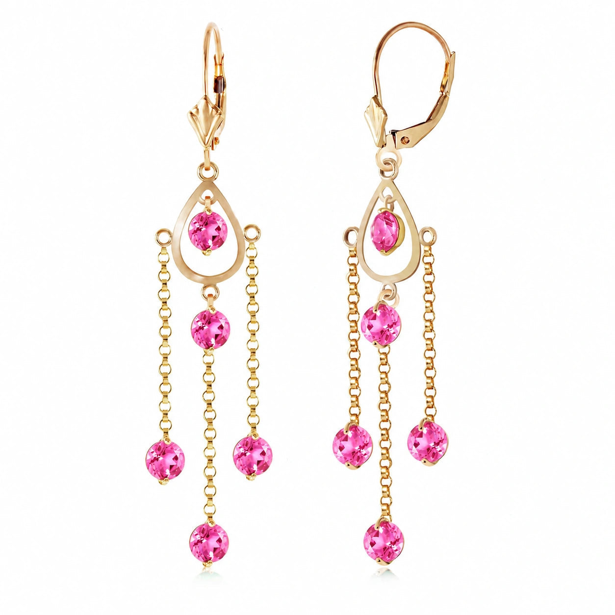 Yellow Gold Pink Topaz — Mariaamaranta