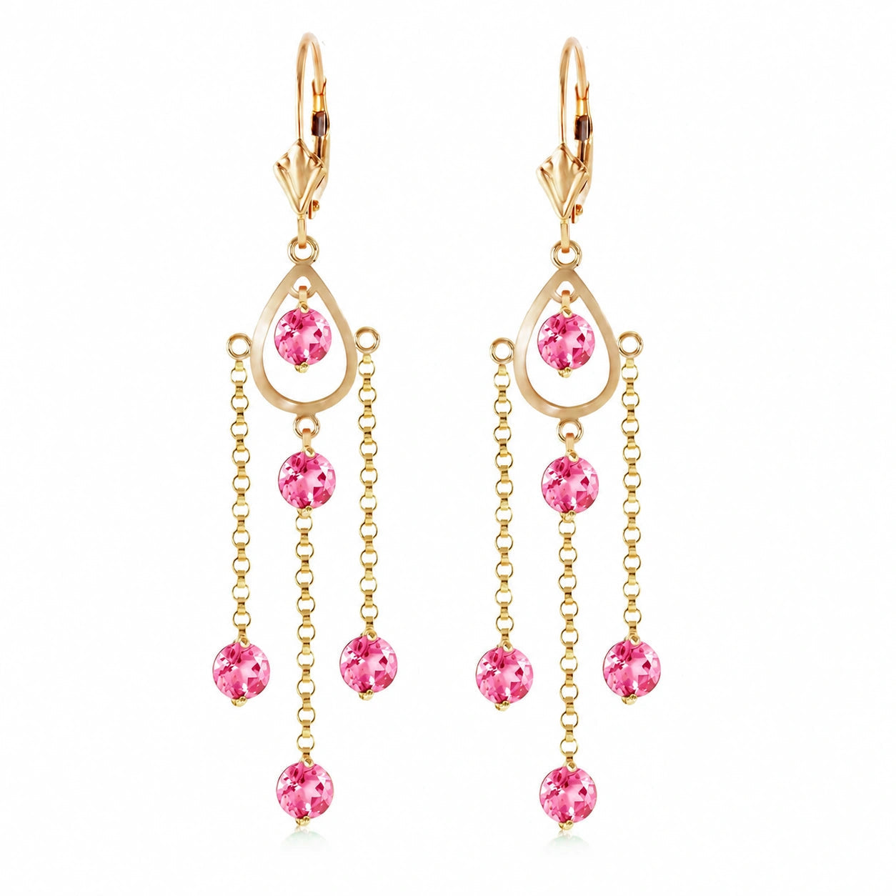 Yellow Gold Pink Topaz — Mariaamaranta