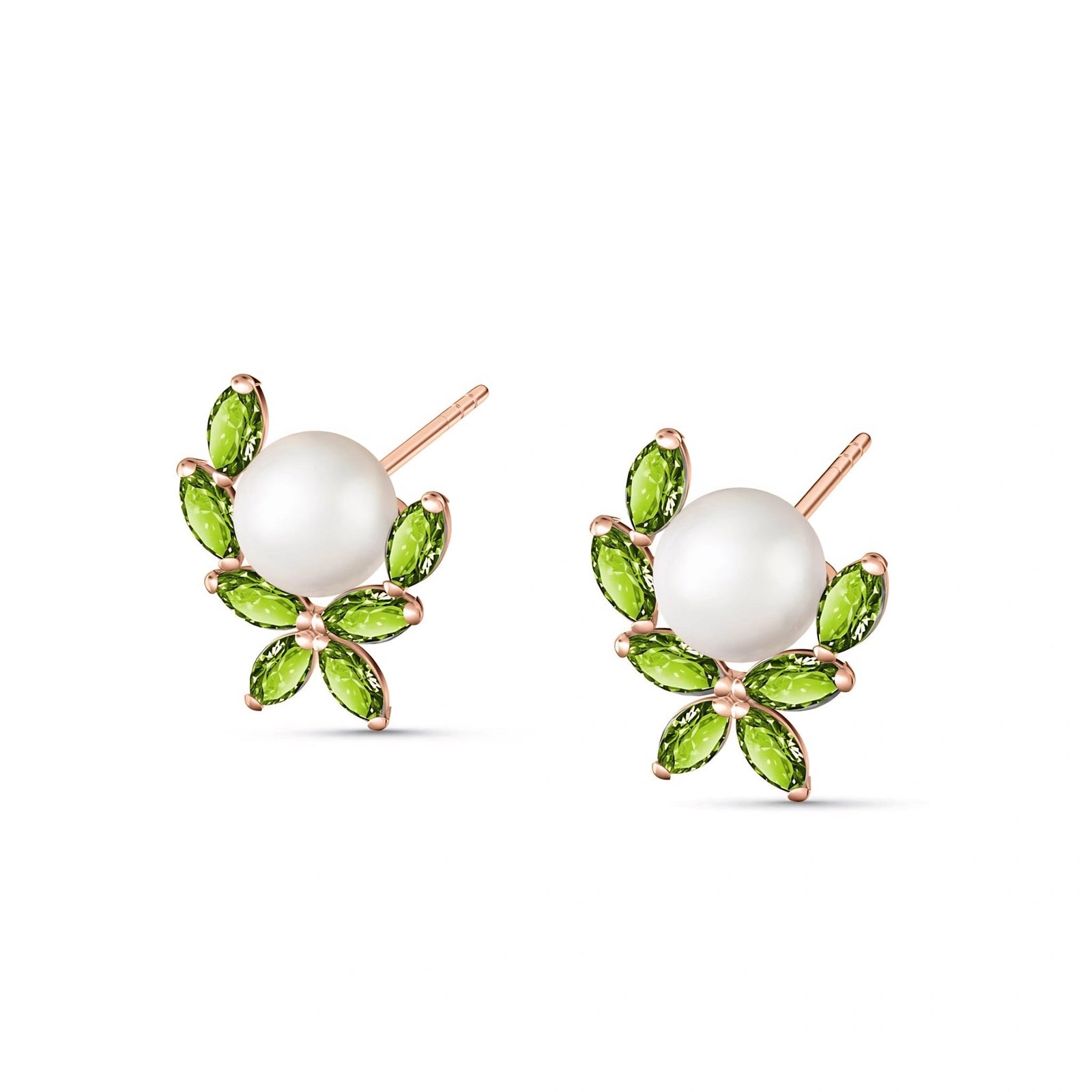 Rose Gold Pearl & Peridot — Mariaambra